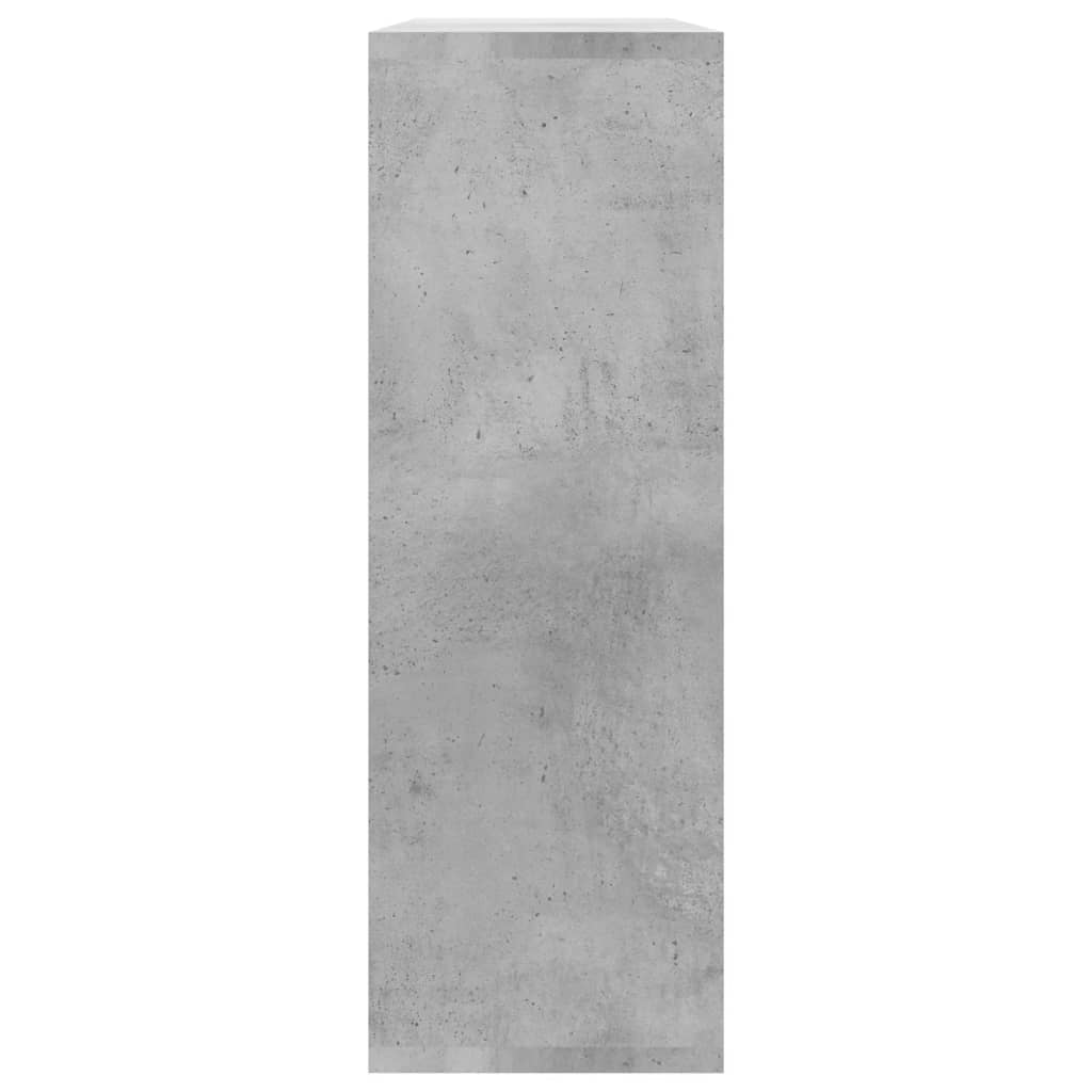 vidaXL Zidne police siva boja betona 104 x 20 x 58,5 cm od iverice