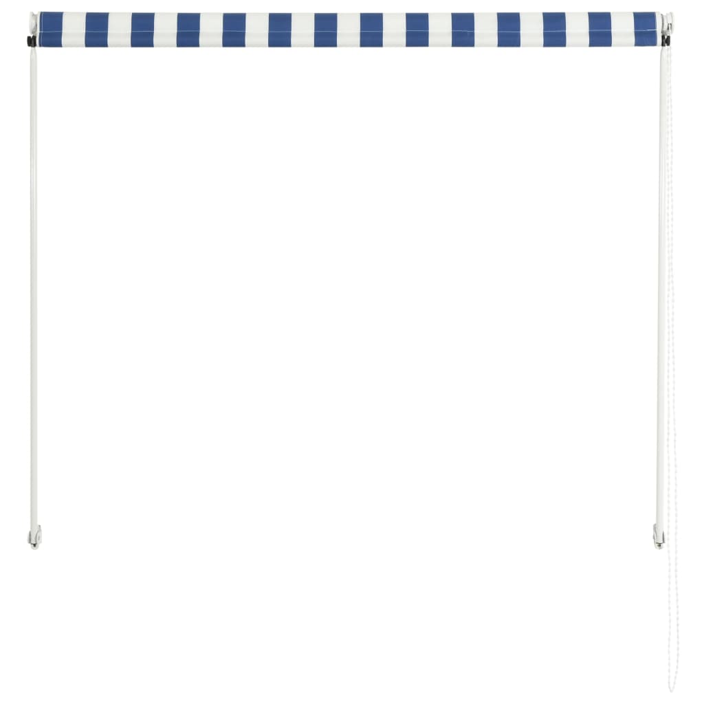 vidaXL Tenda na uvlačenje 100 x 150 cm plavo-bijela