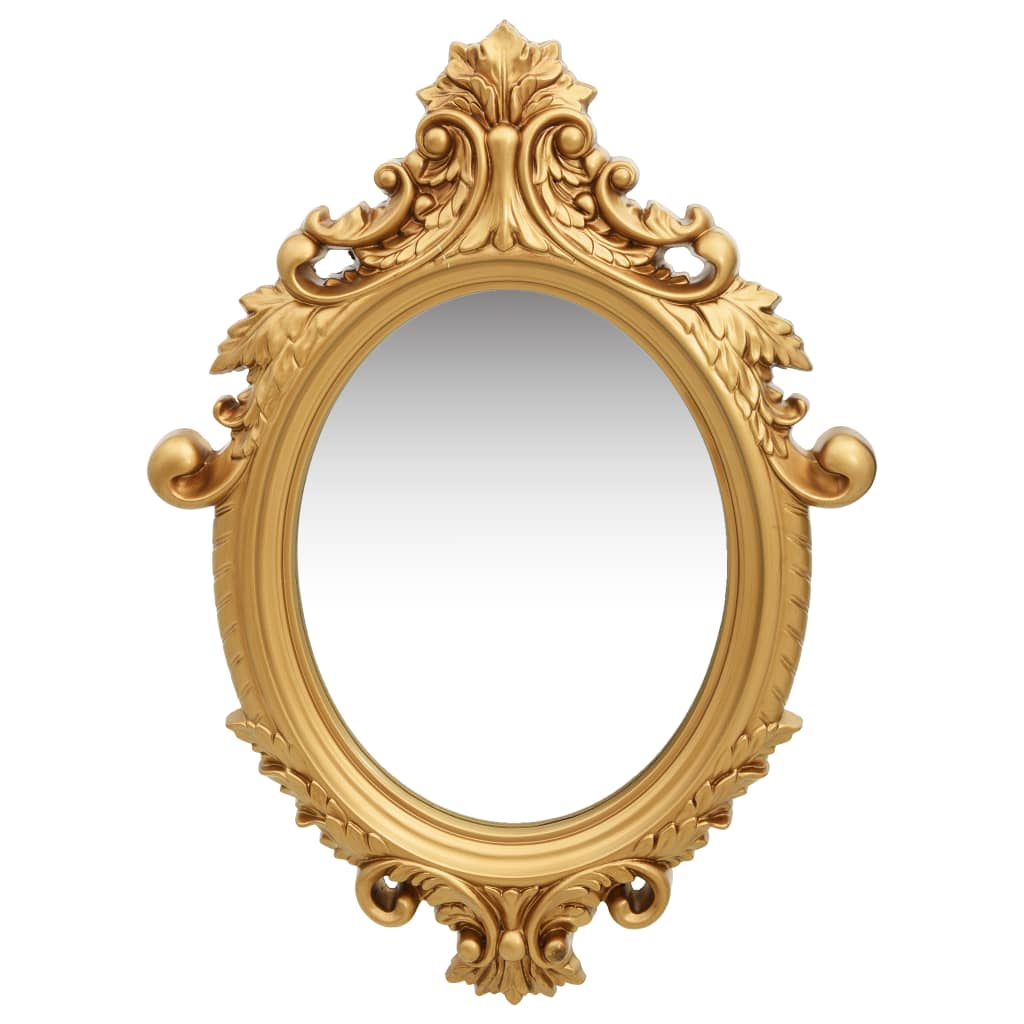 vidaXL Zidno ogledalo u dvorskom stilu 56 x 76 cm zlatno