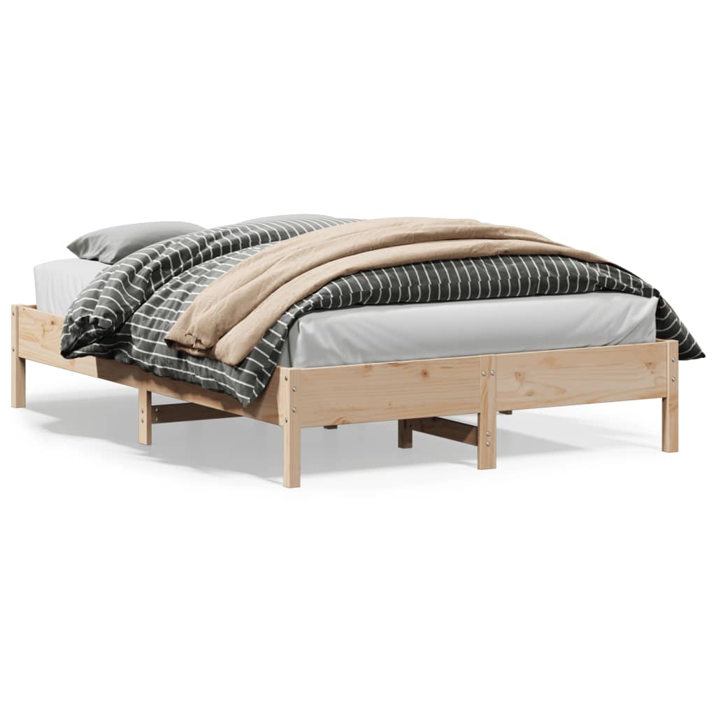 vidaXL Okvir za krevet 140x200 cm od masivne borovine