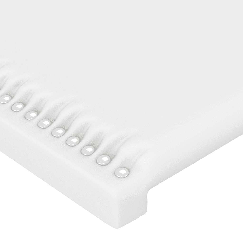 vidaXL Krevet s oprugama i madracem bijeli 80 x 200 cm od umjetne kože