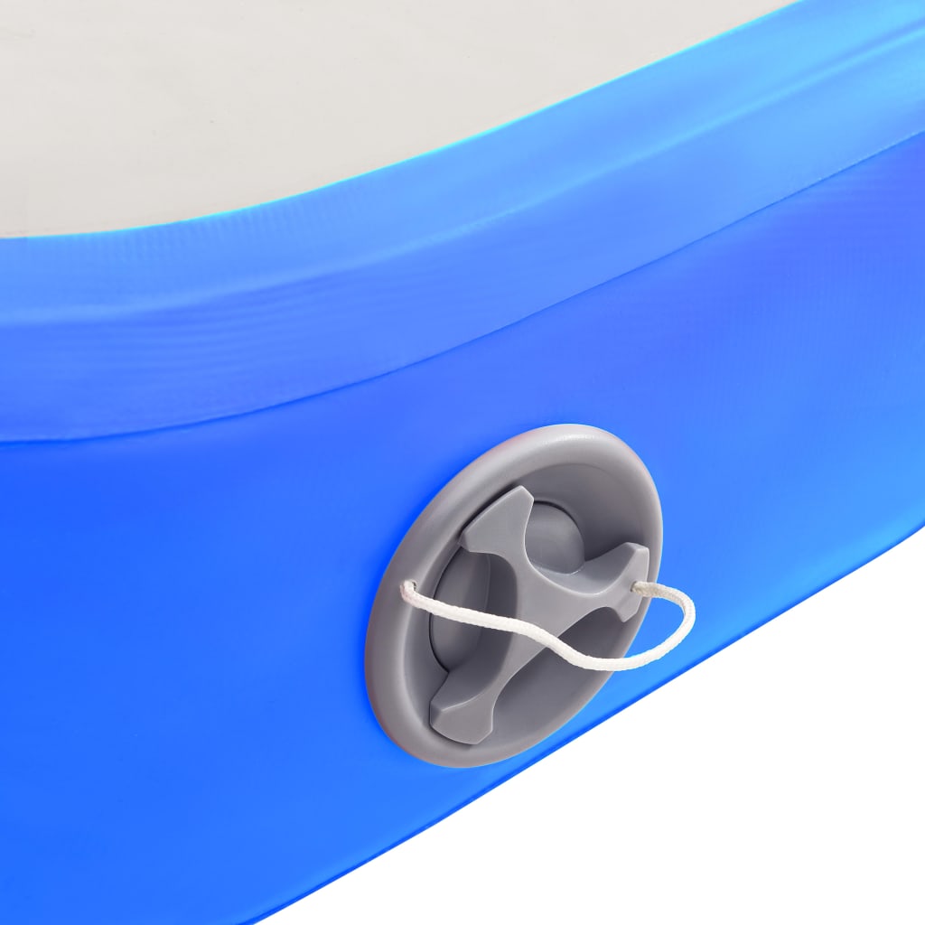 vidaXL Strunjača na napuhavanje s crpkom 300 x 100 x 20 cm PVC plava