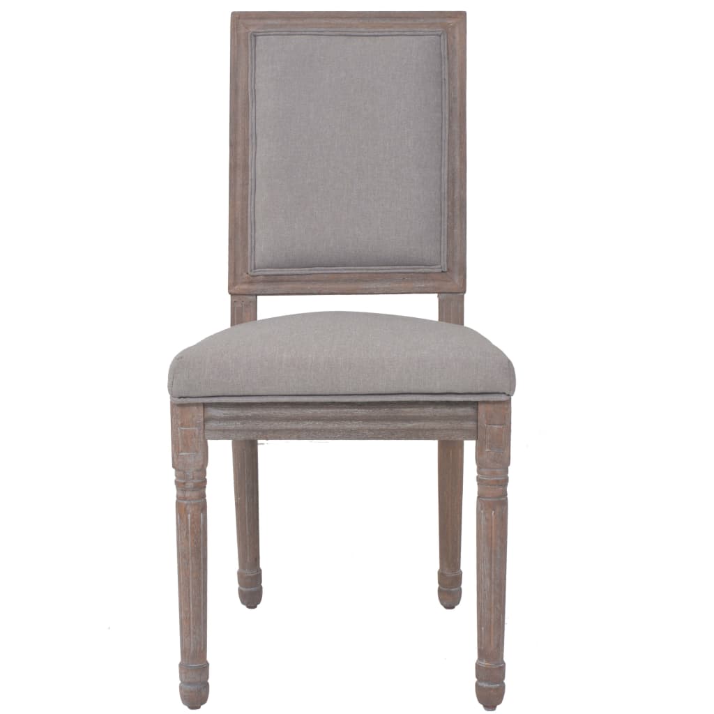 vidaXL Blagovaonske stolice od tkanine 6 kom svijetlosive