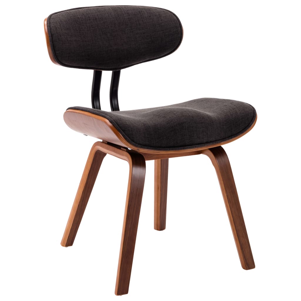 vidaXL Blagovaonske stolice od savijenog drva i tkanine 2 kom sive