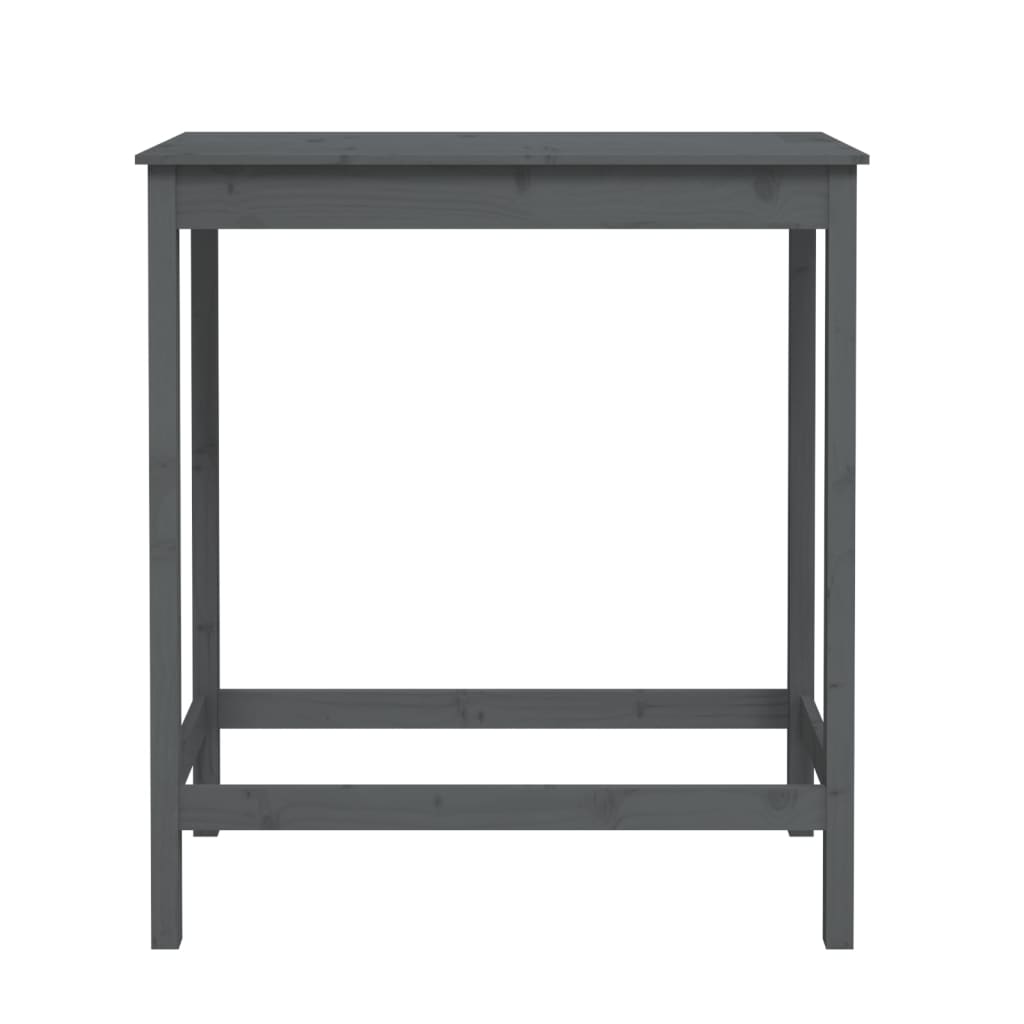 vidaXL Barski stol sivi 100 x 50 x 110 cm od masivne borovine