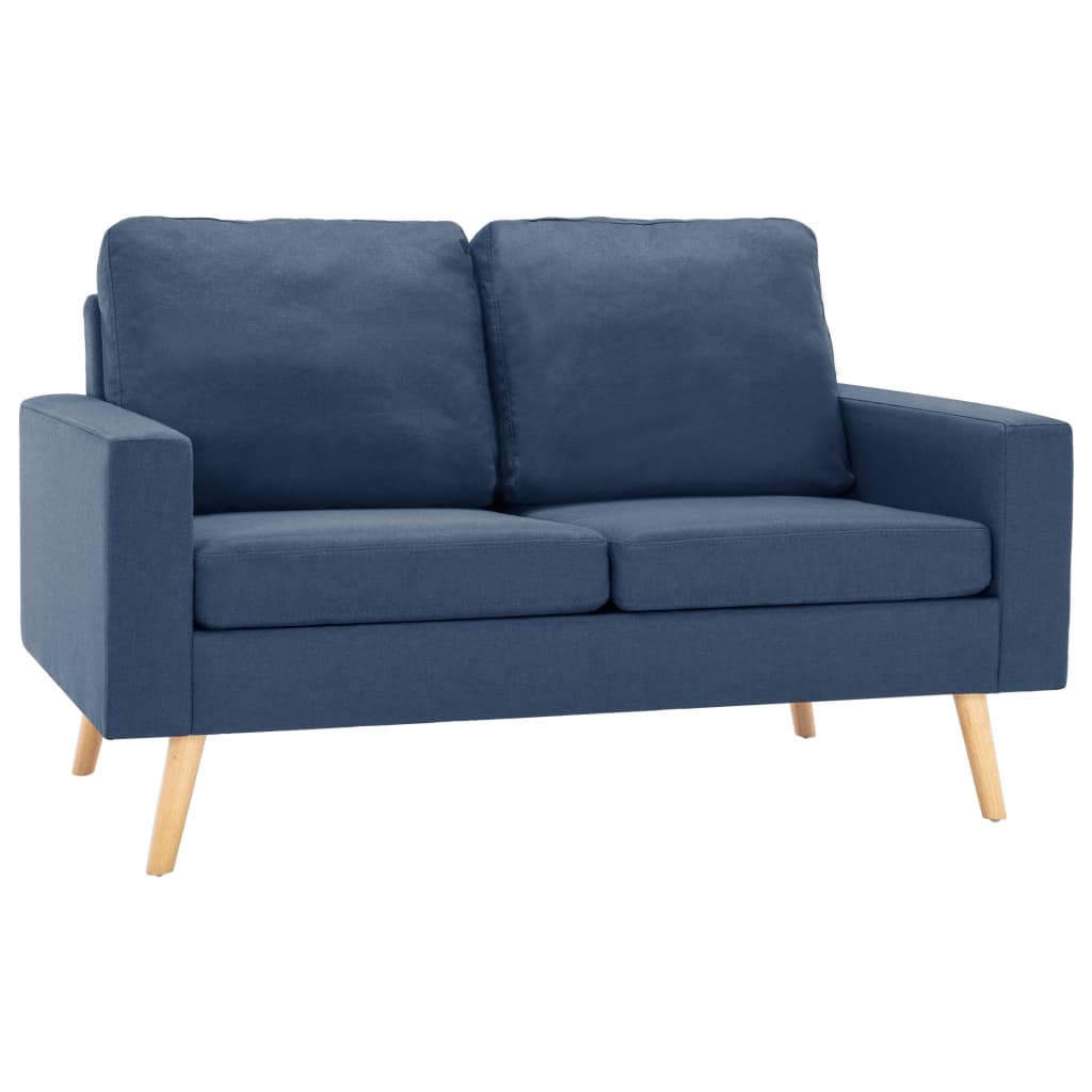 vidaXL 3-dijelni set sofa od tkanine plavi