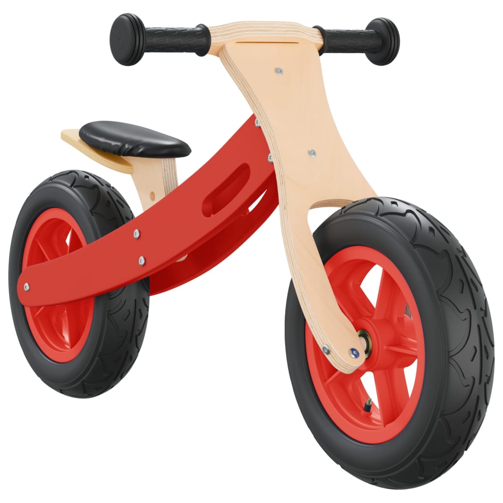 vidaXL Dječji bicikl za ravnotežu sa zračnim gumama crveni