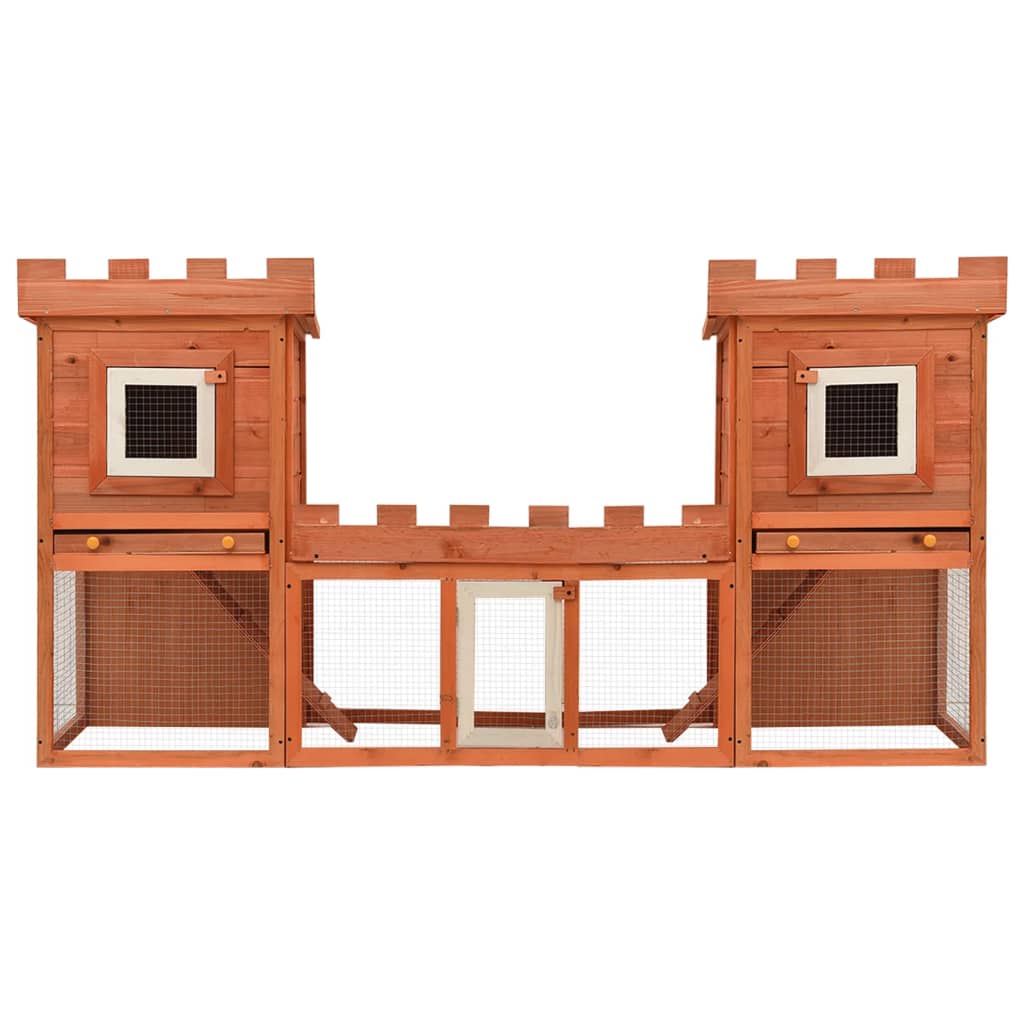 vidaXL Vanjski veliki kavez za zečeve i kućne ljubimce dvostruki