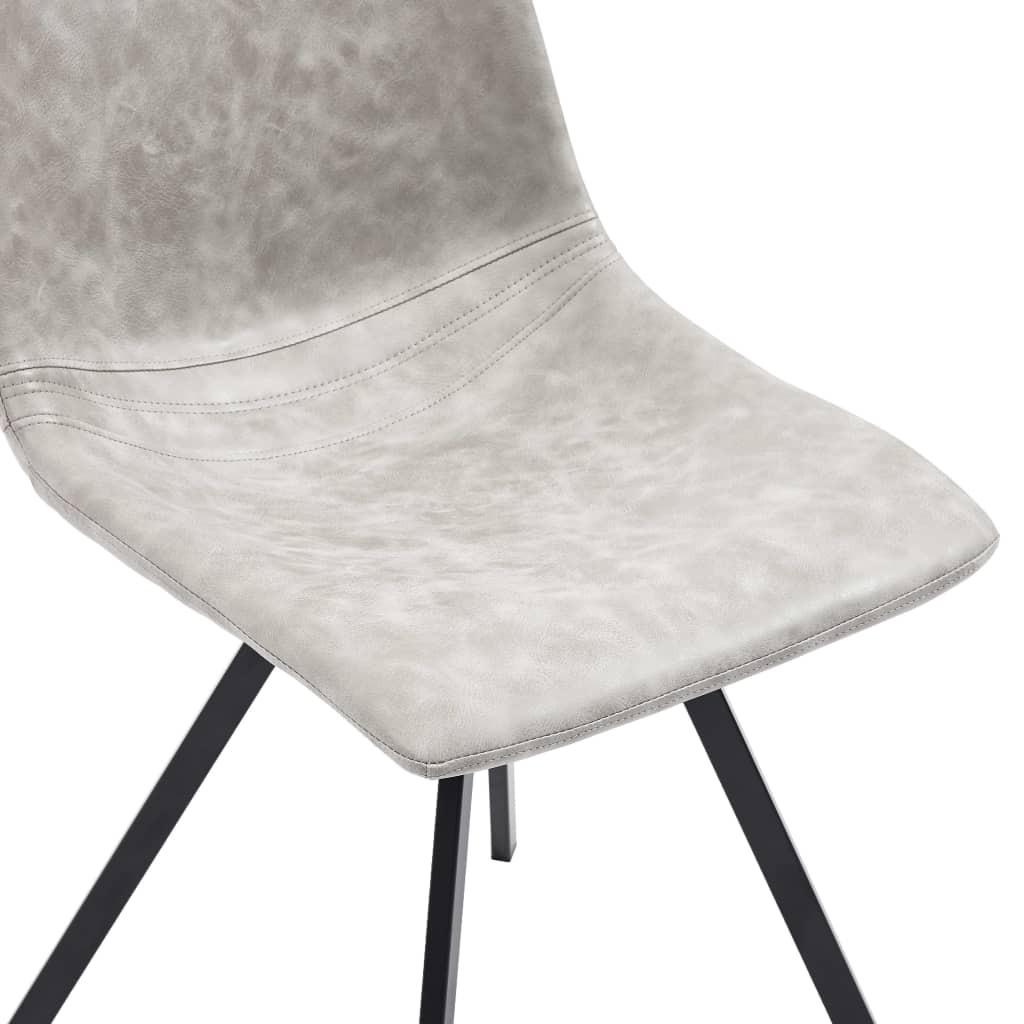 vidaXL Blagovaonske stolice od umjetne kože 6 kom svjetlosive