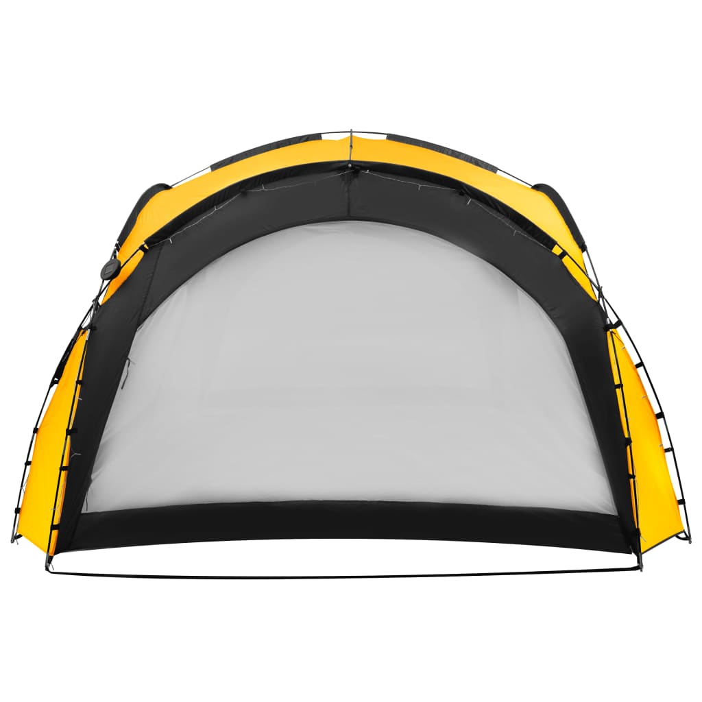vidaXL Šator za zabave LED s 4 bočna zida 3,6 x 3,6 x 2,3 m žuti