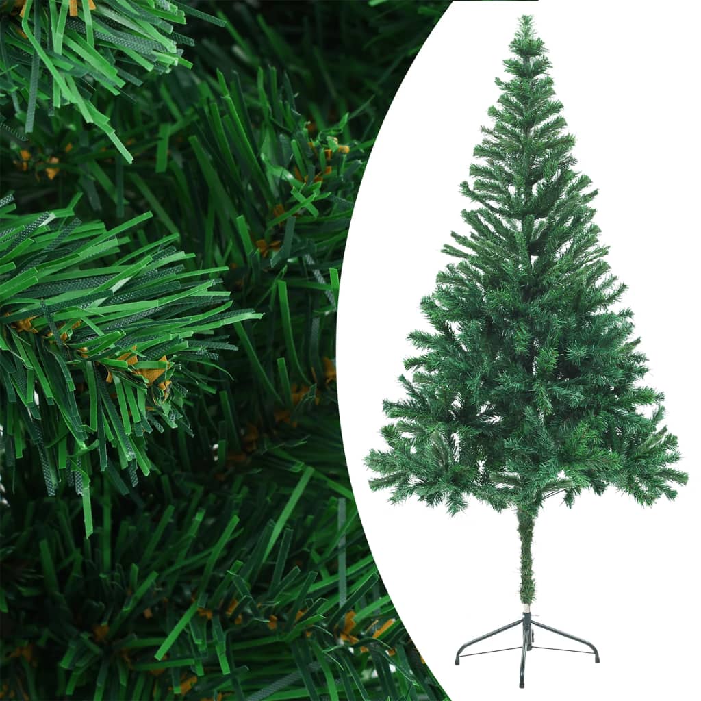 vidaXL Umjetno osvijetljeno božićno drvce s kuglicama 180 cm 564 grane