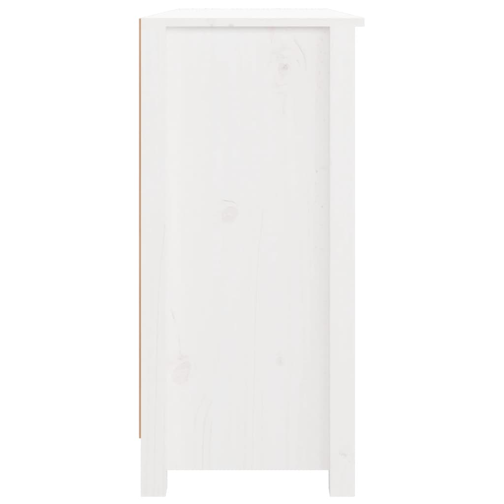 vidaXL Komoda bijela 100 x 35 x 74 cm od masivne borovine