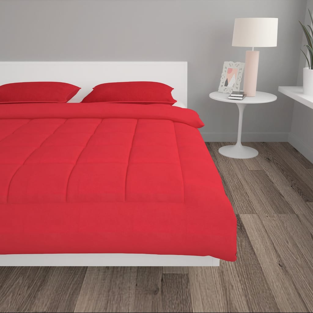 vidaXL 3-dijelni set posteljine s poplunom bordo 240x220 / 60x70 cm