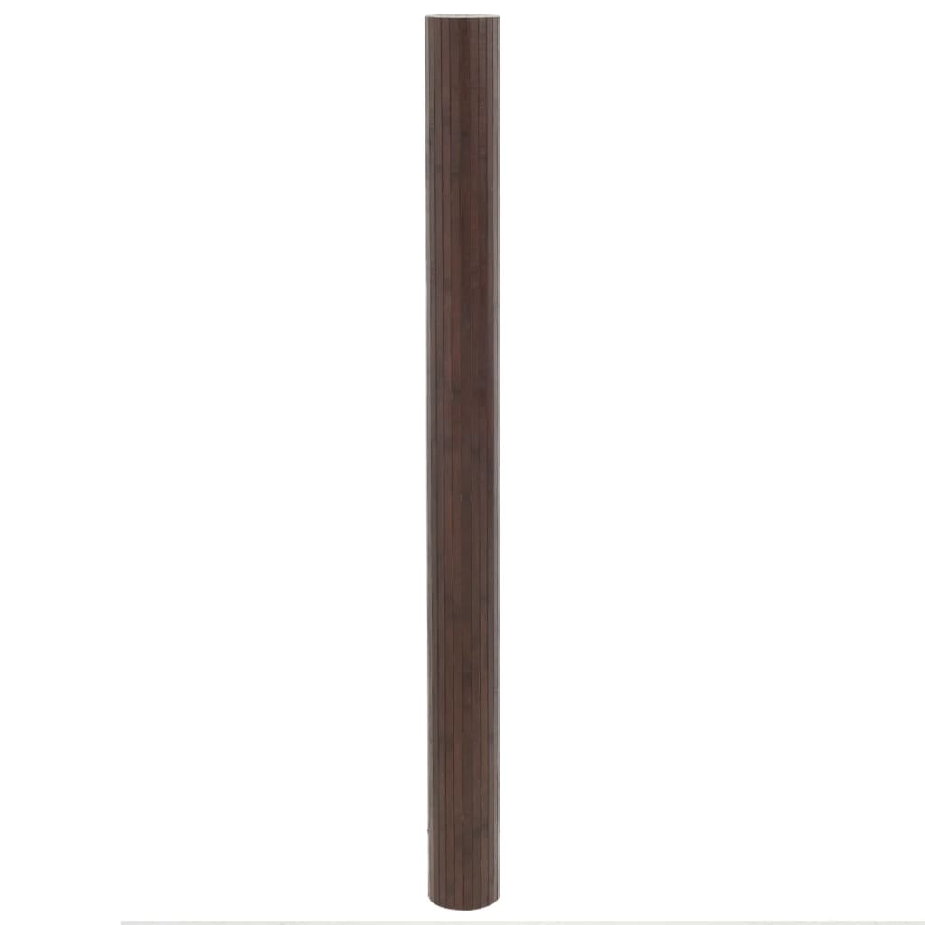 vidaXL Tepih pravokutni tamnosmeđi 80 x 300 cm od bambusa