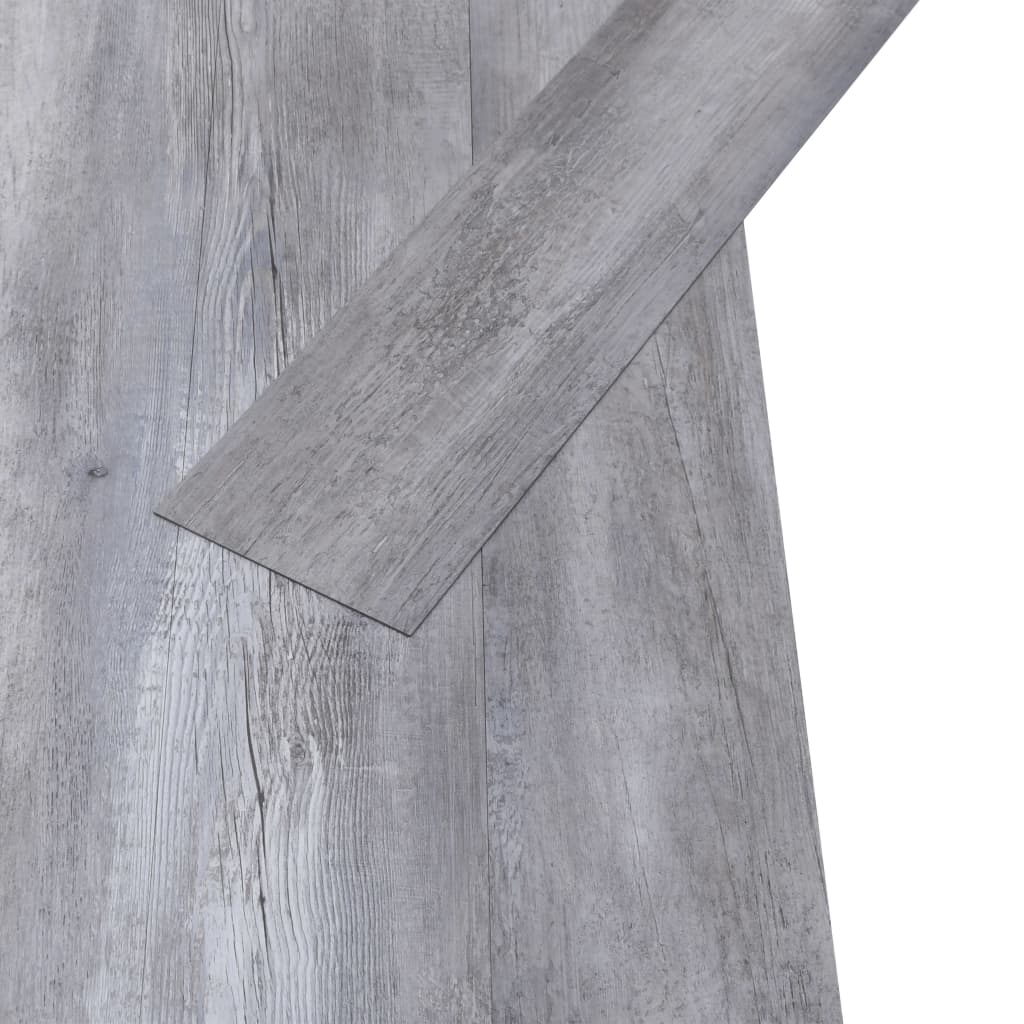 vidaXL Samoljepljive podne obloge PVC 2,51 m² 2 mm mat siva boja drva