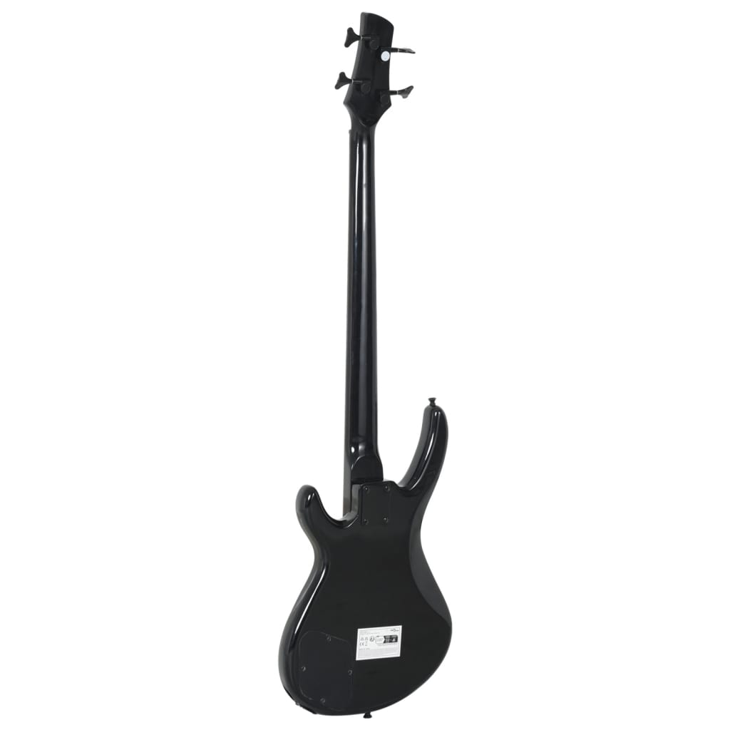 vidaXL Električna bas gitara za početnike s torbom crna 4/4 46 "