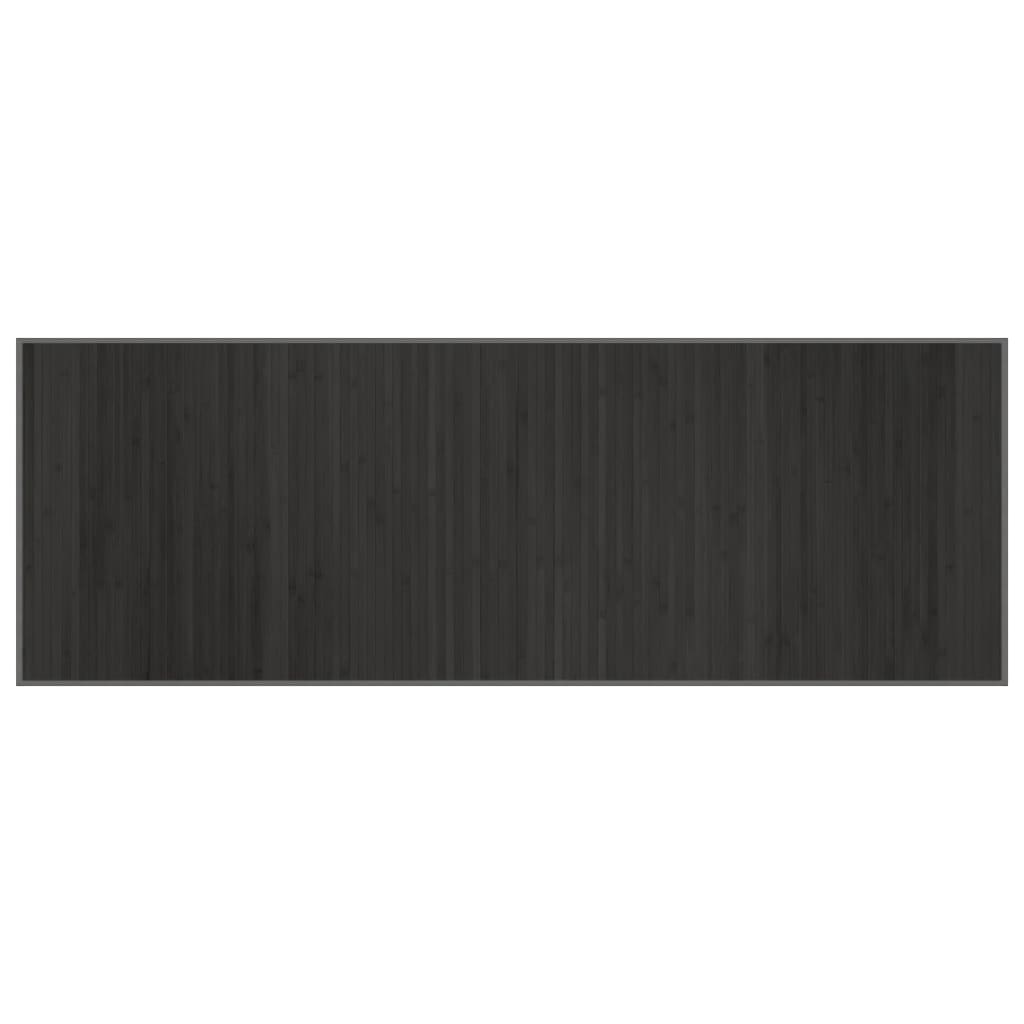 vidaXL Tepih pravokutni sivi 70 x 200 cm od bambusa