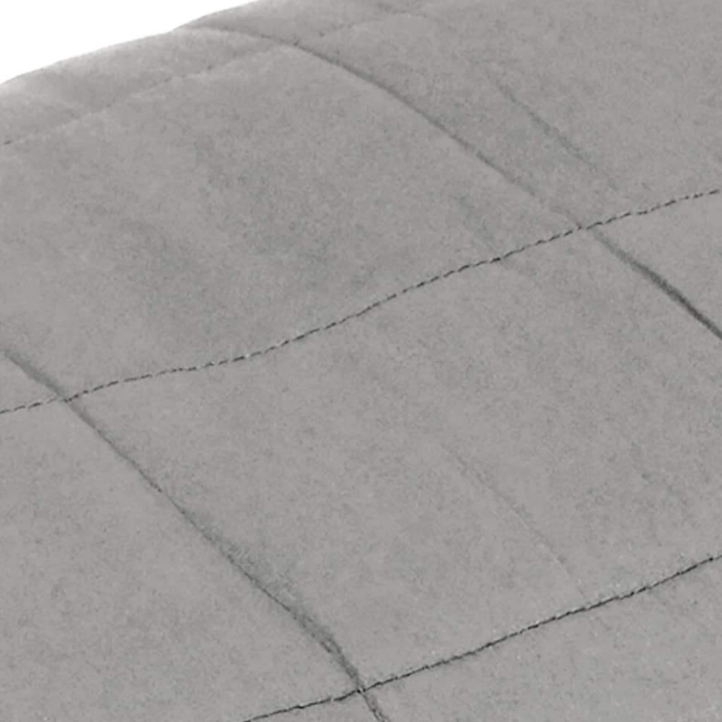 vidaXL Teška deka siva 220x230 cm 15 kg od tkanine