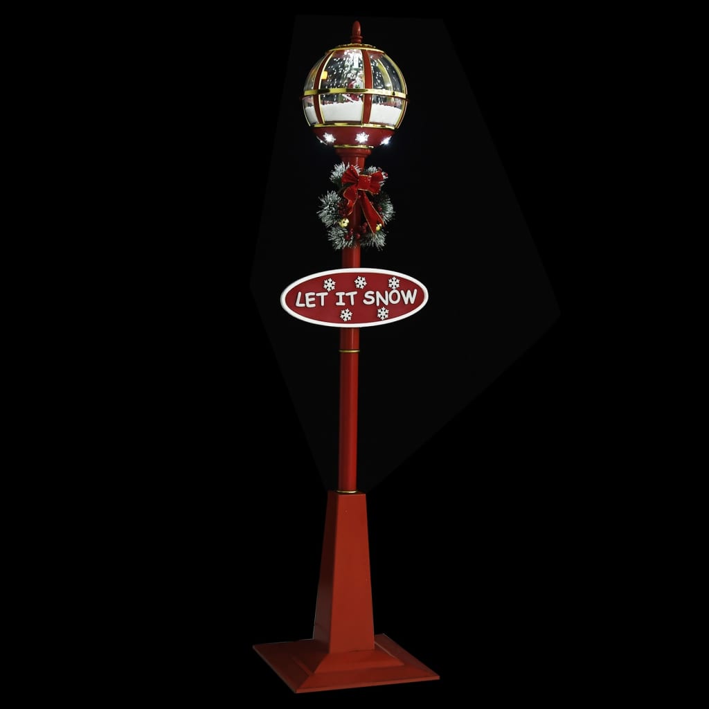 vidaXL Božićna ulična svjetiljka s Djedom Mrazom 175 cm LED