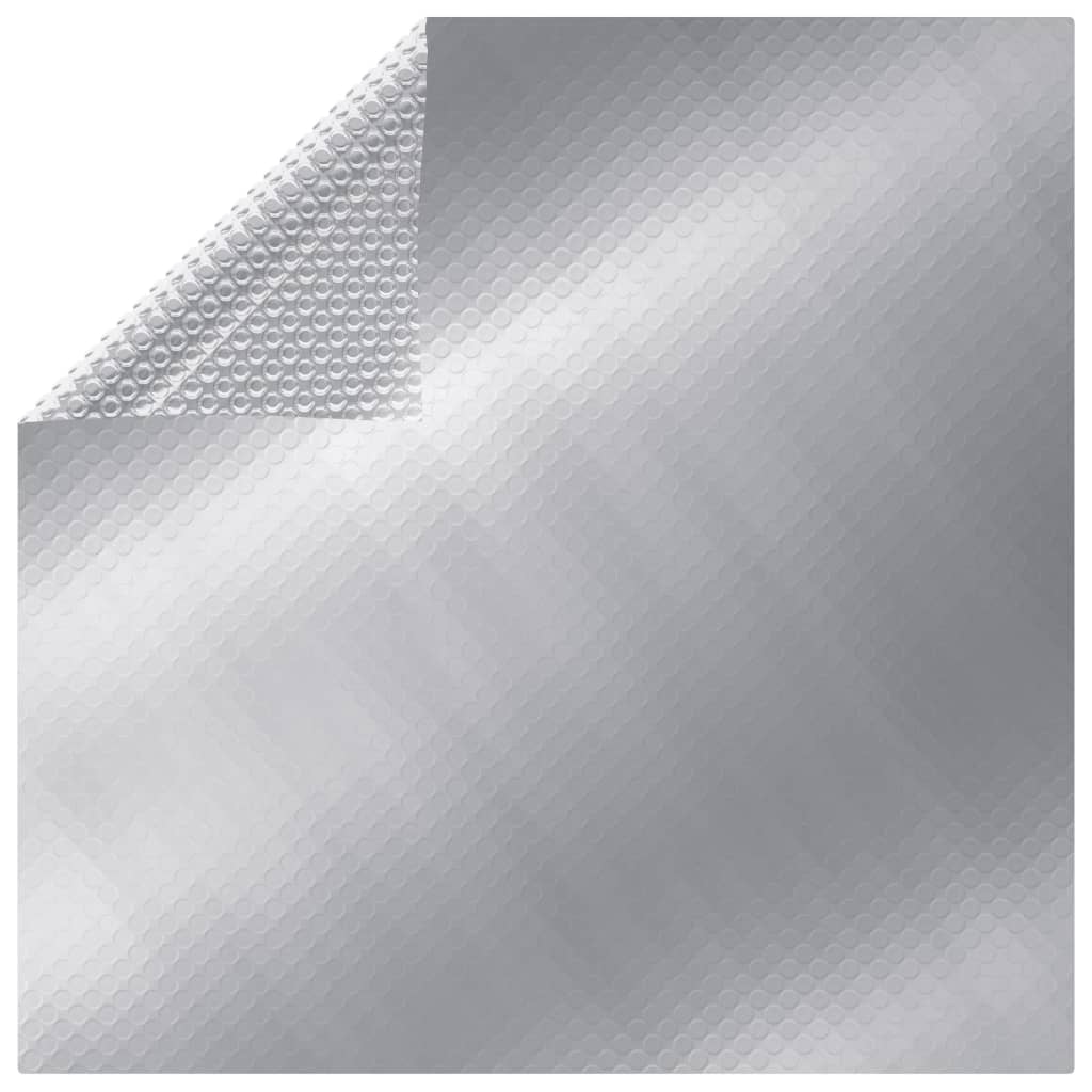 vidaXL Pravokutni pokrov za bazen 1000 x 600 cm PE srebrni