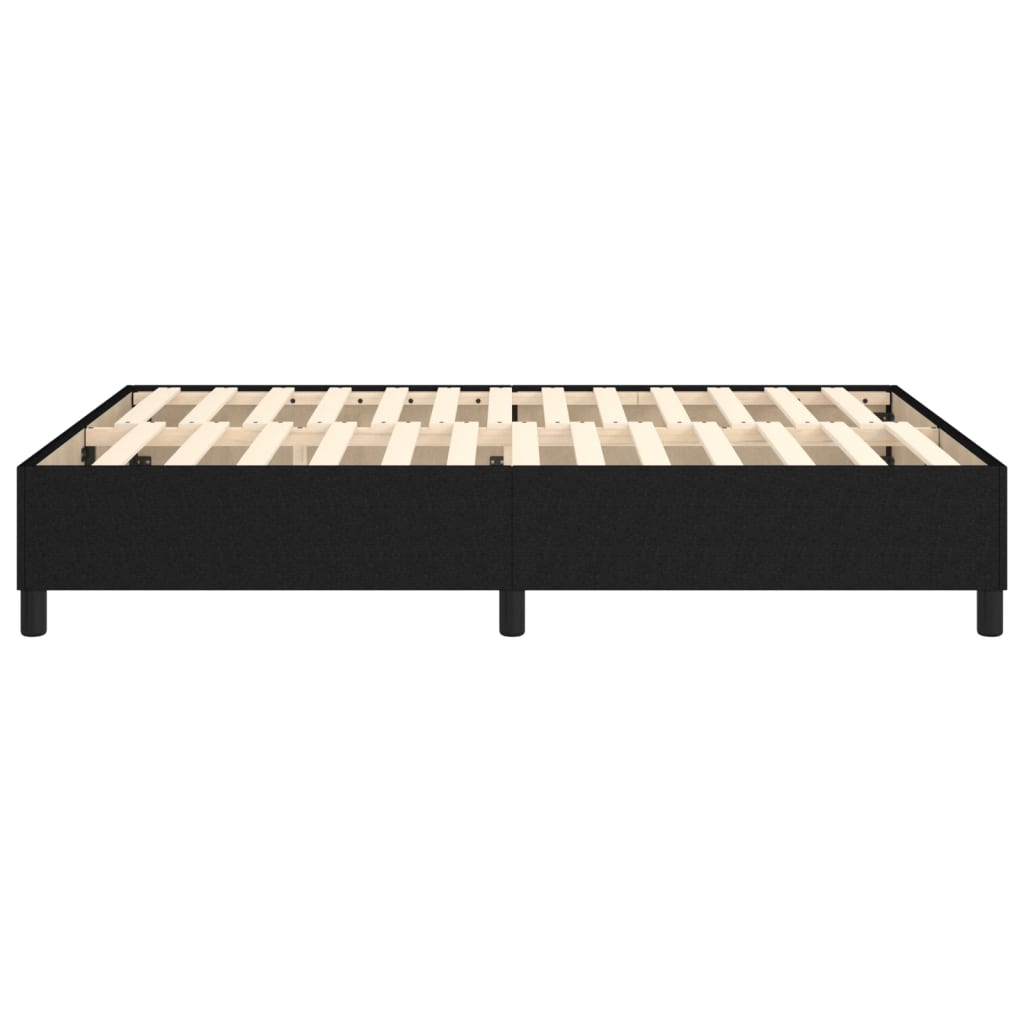 vidaXL Okvir za krevet s oprugama crni 140x200 cm od tkanine