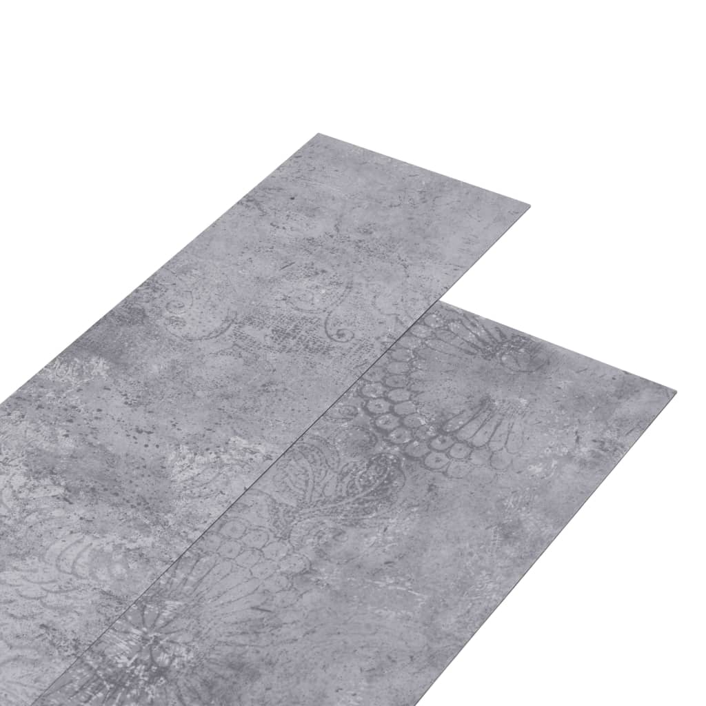 vidaXL Samoljepljive podne obloge PVC 5,21 m² 2 mm siva boja cementa