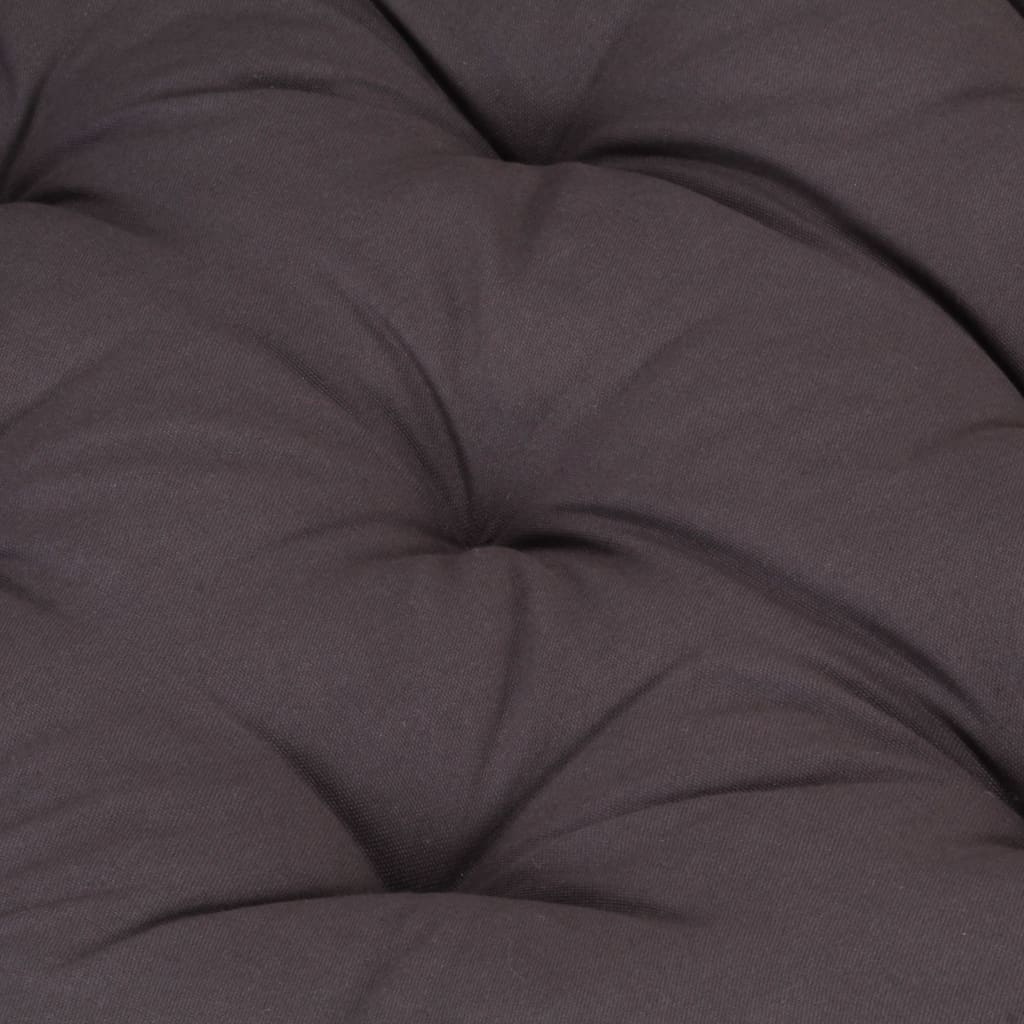 vidaXL Paletni podni jastuk pamučni 120 x 40 x 7 cm antracit