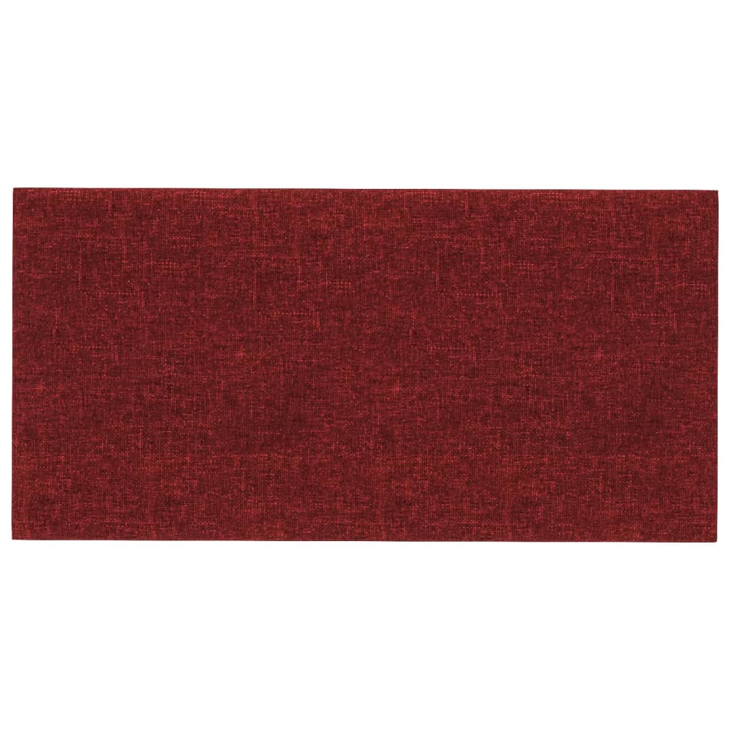 vidaXL Zidne ploče od tkanine 12 kom boja vina 30 x 15 cm 0,54 m²