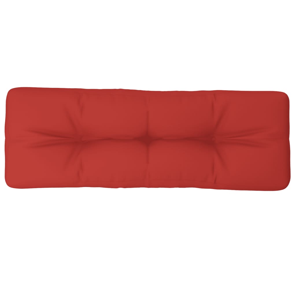 vidaXL Jastuk za palete crveni 120 x 40 x 12 cm od tkanine