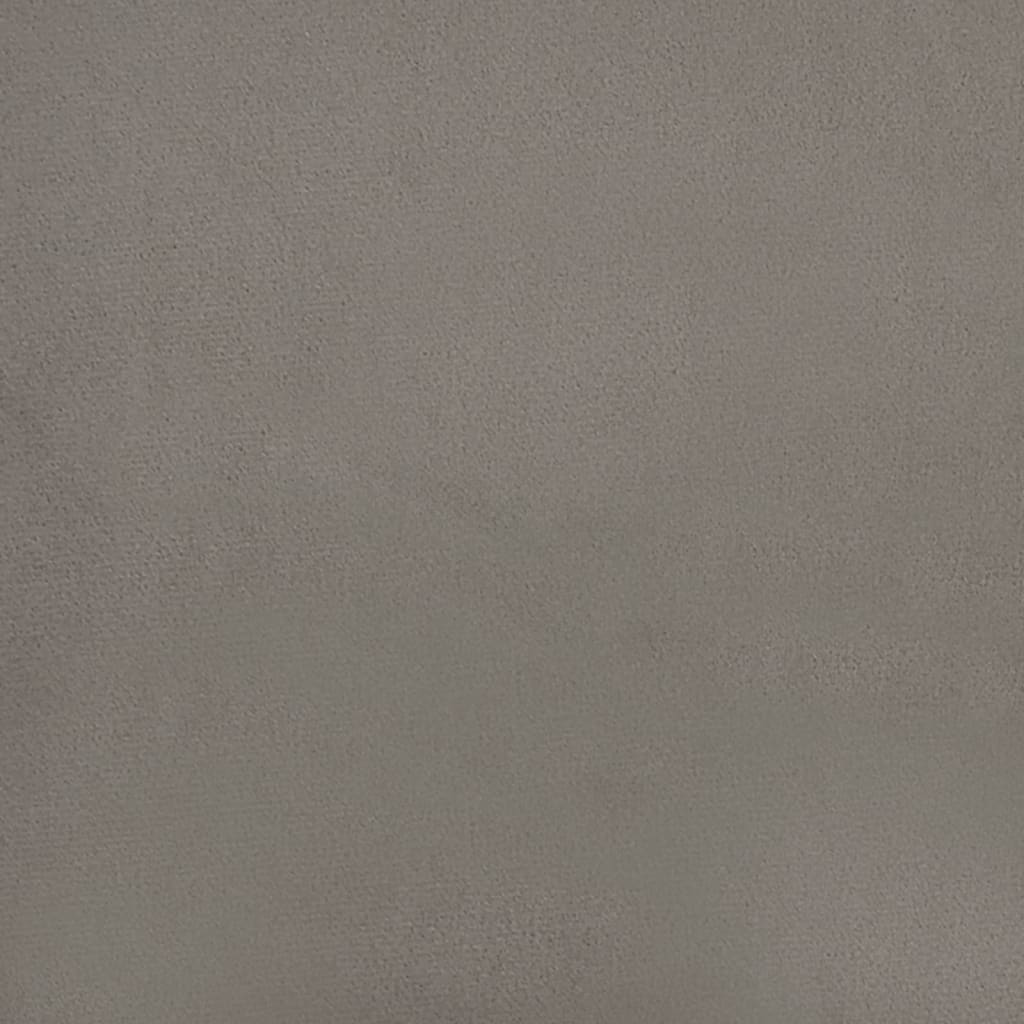 vidaXL Trosjed svjetlosivi 210 cm baršunasti