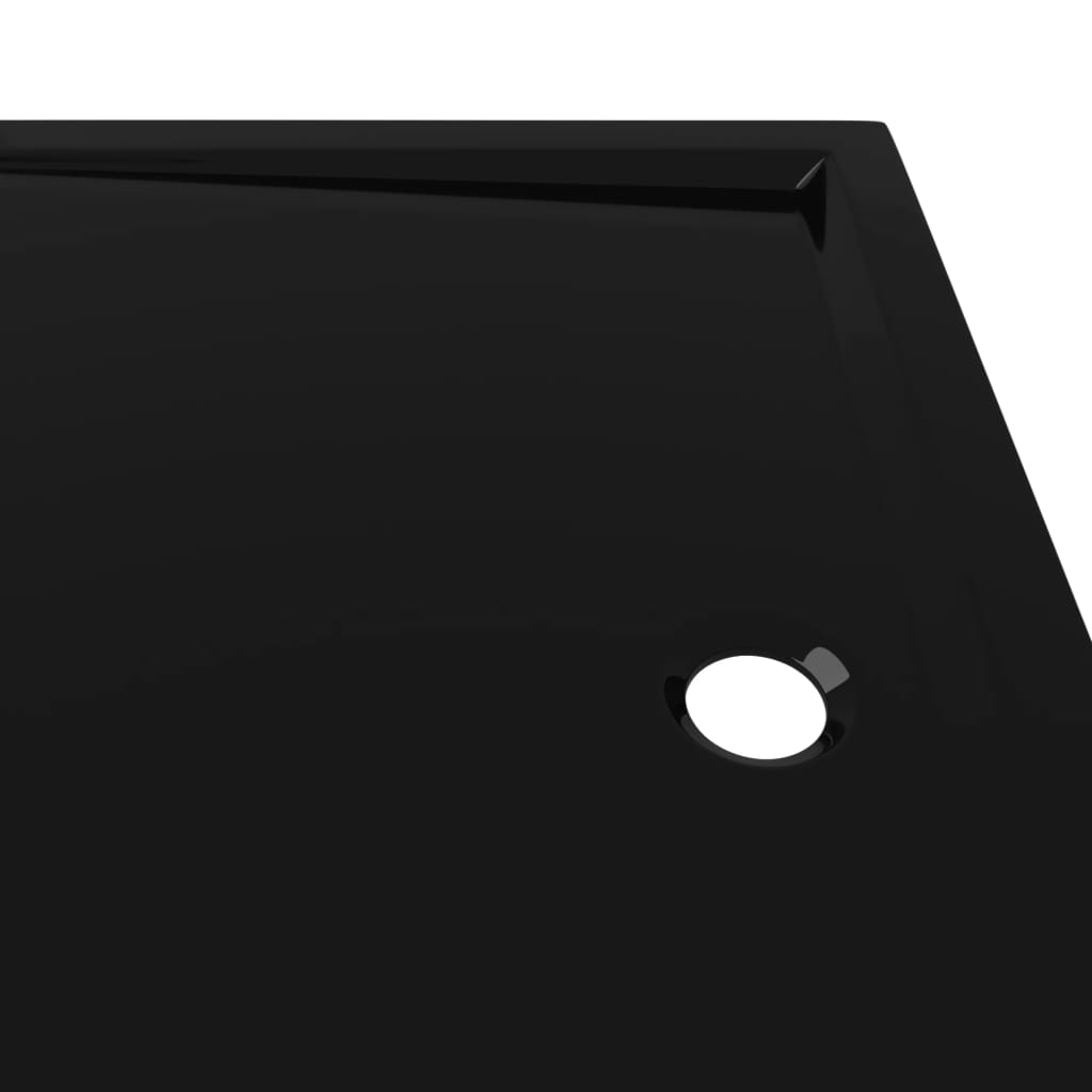 vidaXL Pravokutna ABS tuš-kada crna 80 x 110 cm
