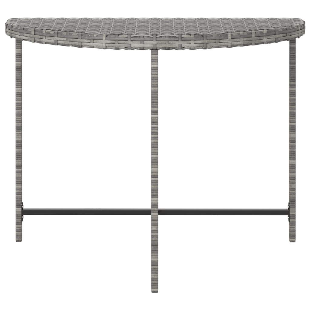 vidaXL Vrtni stol sivi 100 x 50 x 75 cm od poliratana