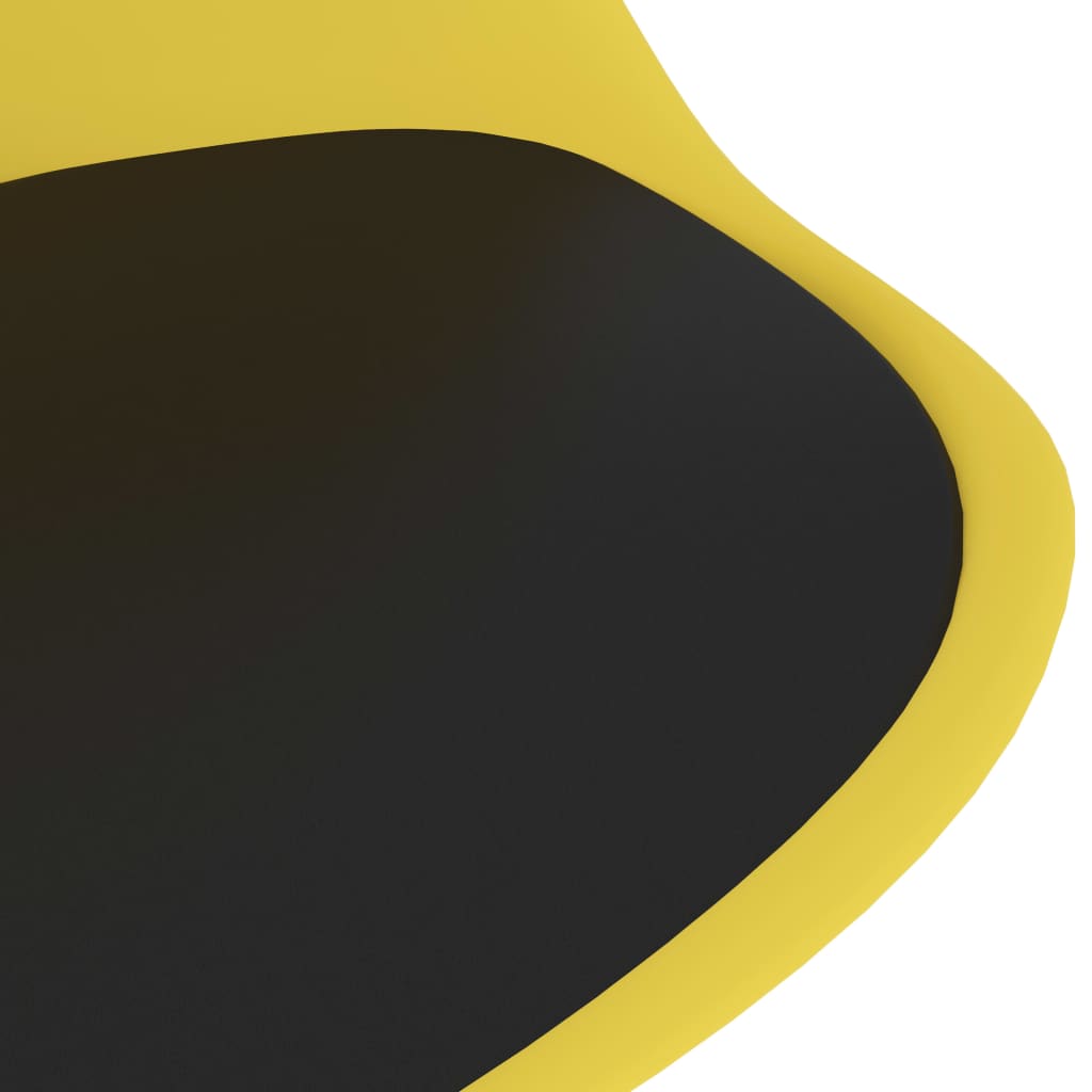 vidaXL 3-dijelni blagovaonski set crno-žuti