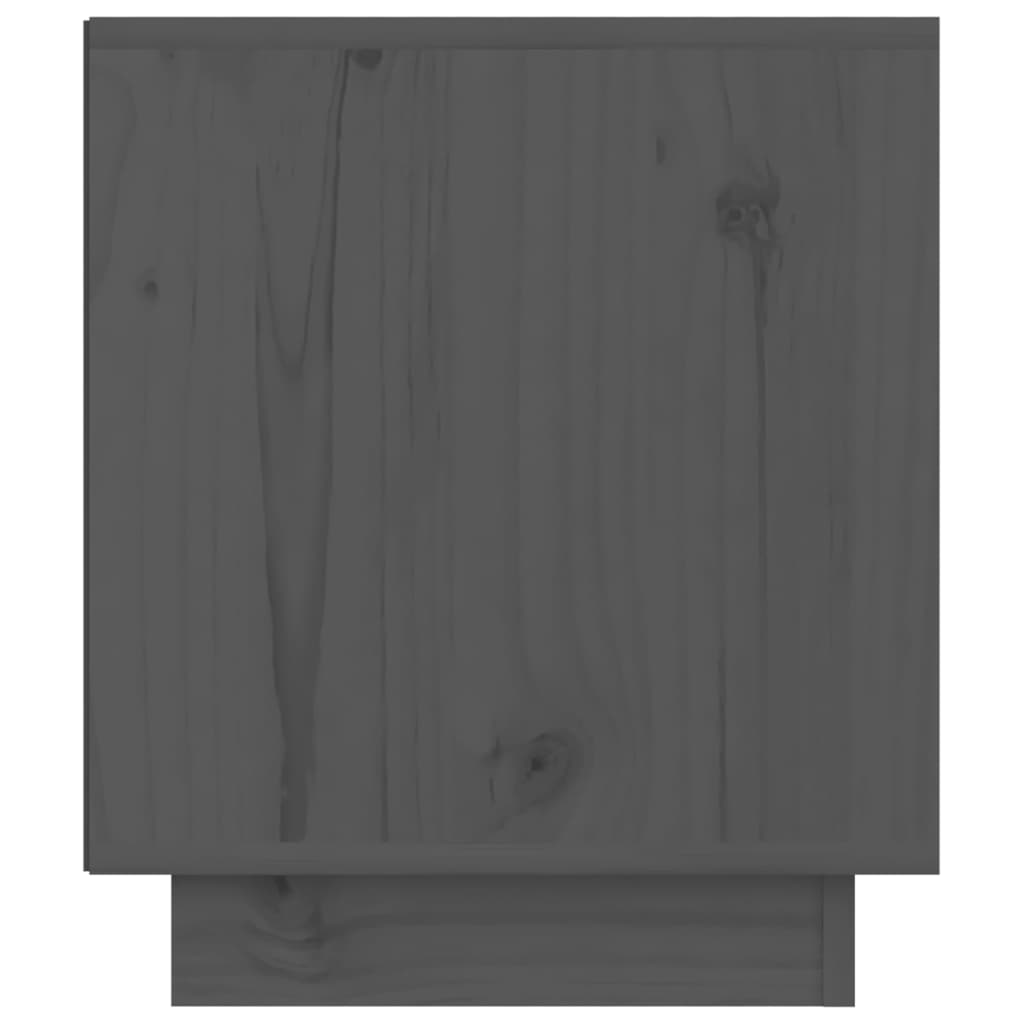 vidaXL Noćni ormarići 2 kom sivi 40 x 34 x 40 cm od masivne borovine