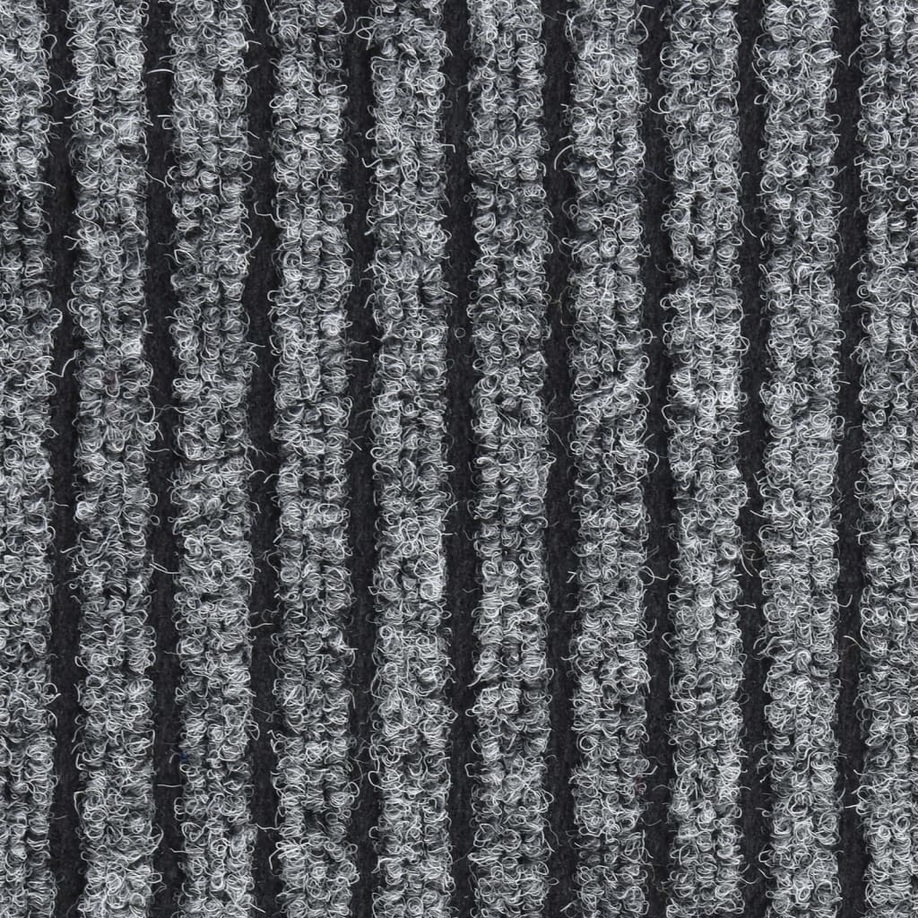 vidaXL Otirač prugasti sivi 40 x 60 cm