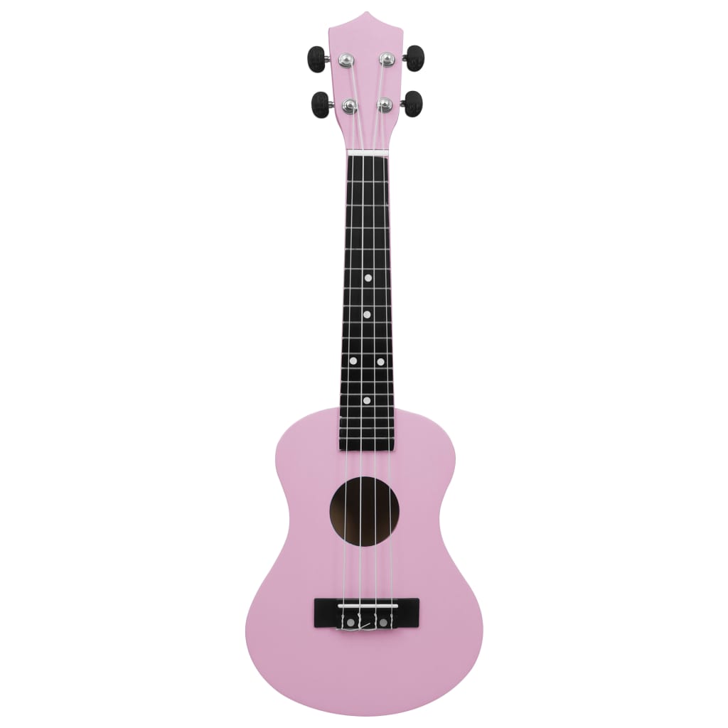 vidaXL Set dječjeg ukulelea Soprano s torbom ružičasti 23 "