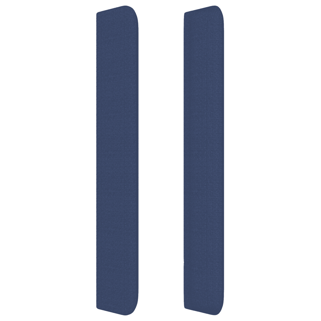 vidaXL Krevet s oprugama i madracem plavi 140x200 cm od tkanine