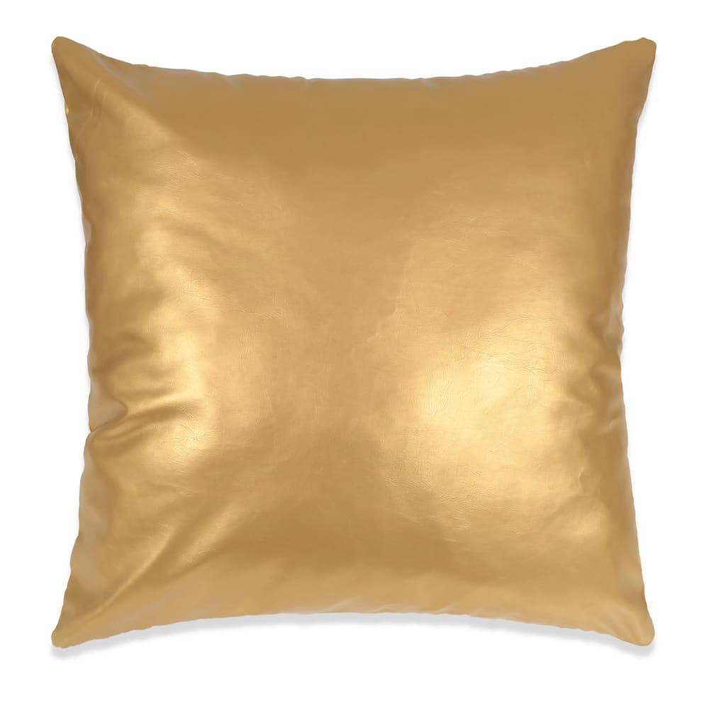 vidaXL Set jastuka od PU kože 2 kom 60x60 cm boje zlata
