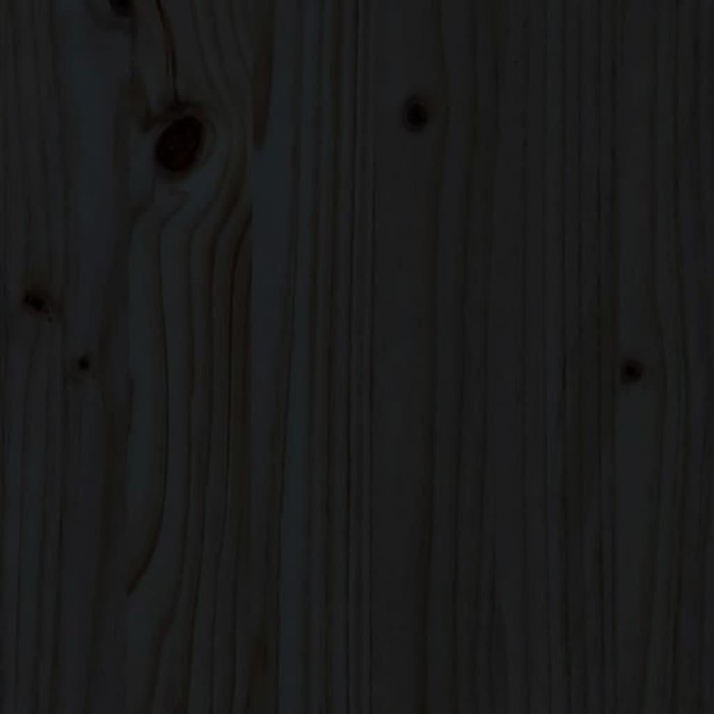 vidaXL Uzglavlje za krevet crno 140,5 x 4 x 100 cm od masivne borovine