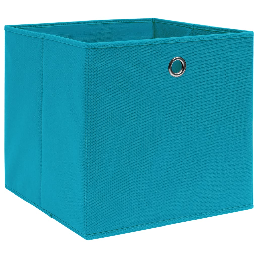 vidaXL Kutije za pohranu od netkane tkanine 10 kom 28x28x28 cm plave