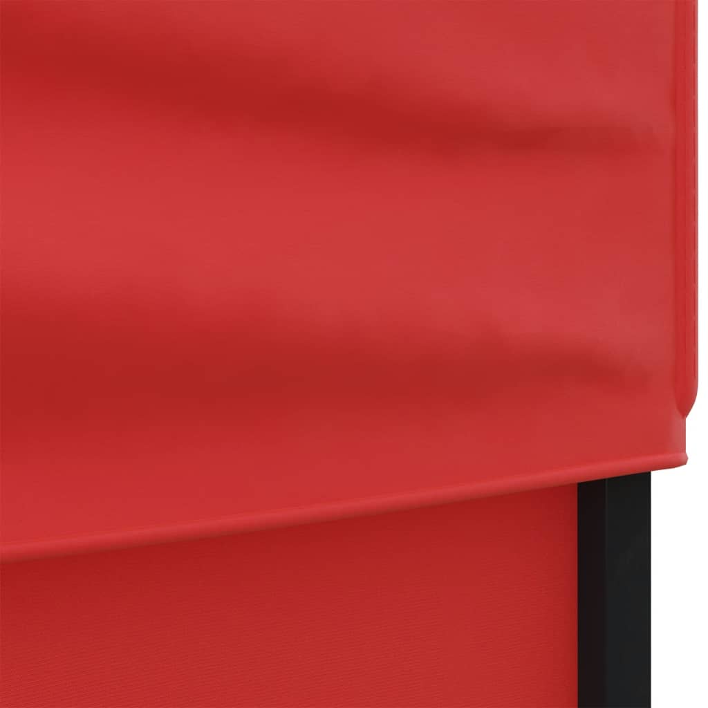 vidaXL Sklopivi šator za zabave s bočnim zidovima 2 x 2 m crveni