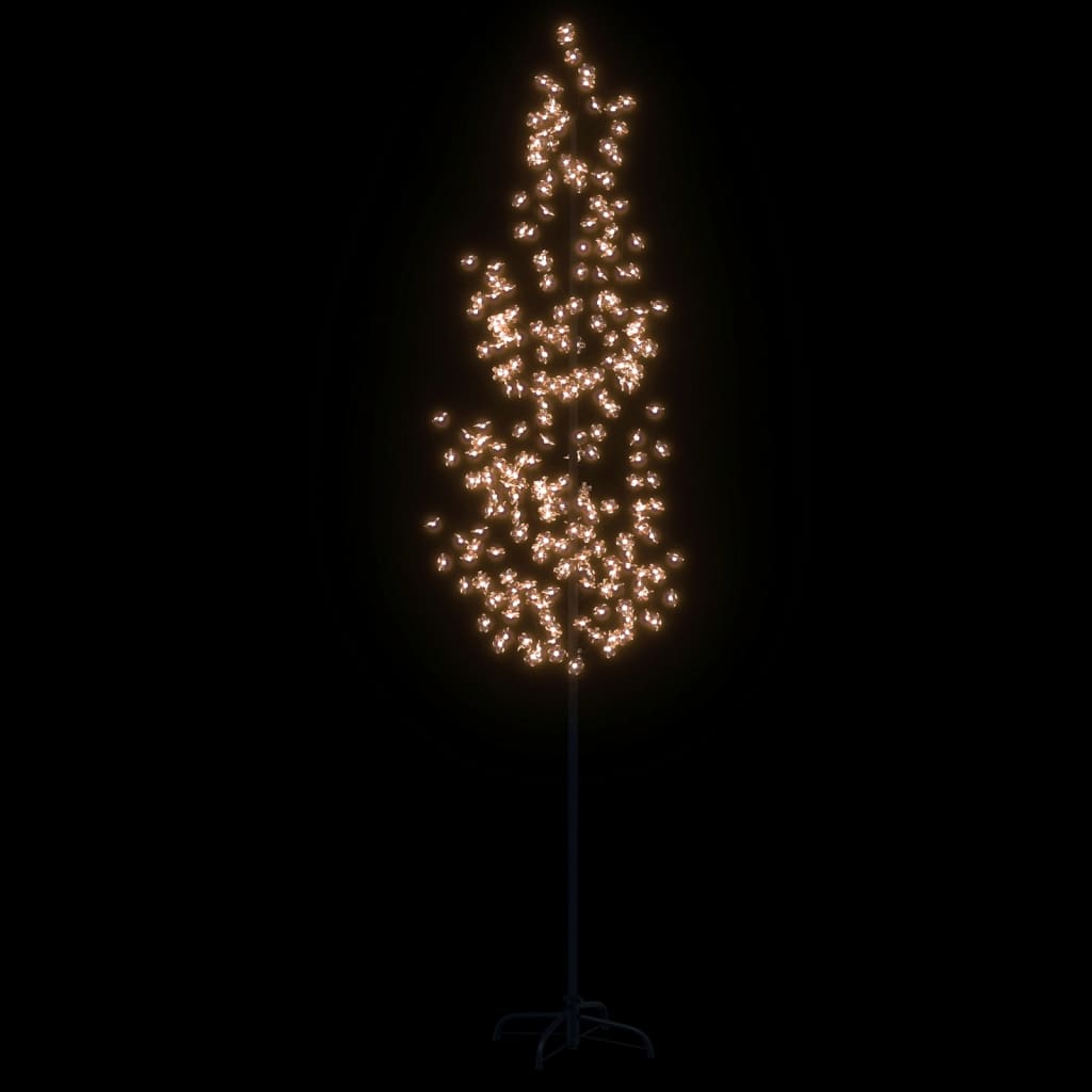vidaXL Drvce rascvjetane trešnje 368 tople bijele LED žarulje 300 cm
