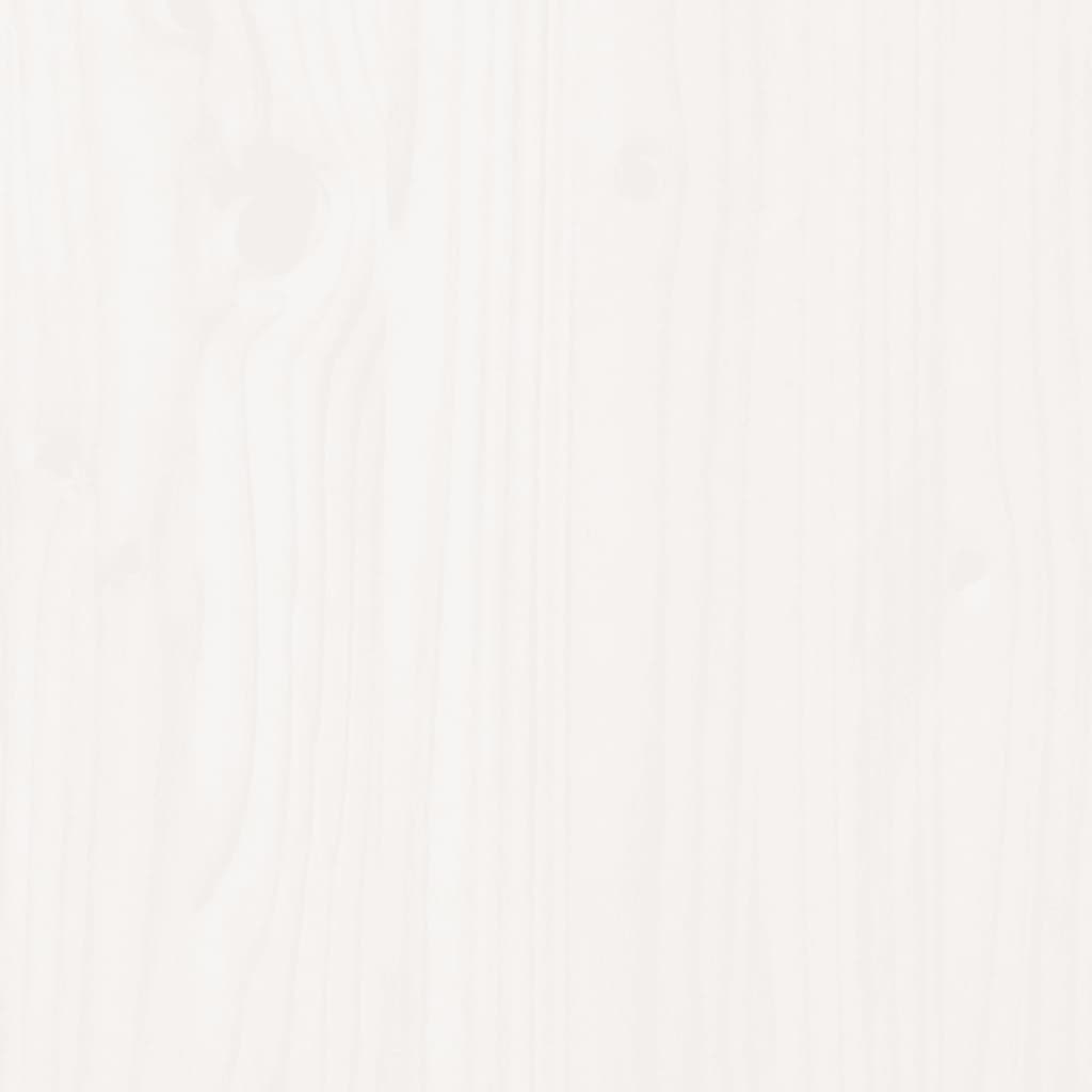 vidaXL Noćni ormarić bijeli 79,5 x 38 x 65,5 cm od masivne borovine