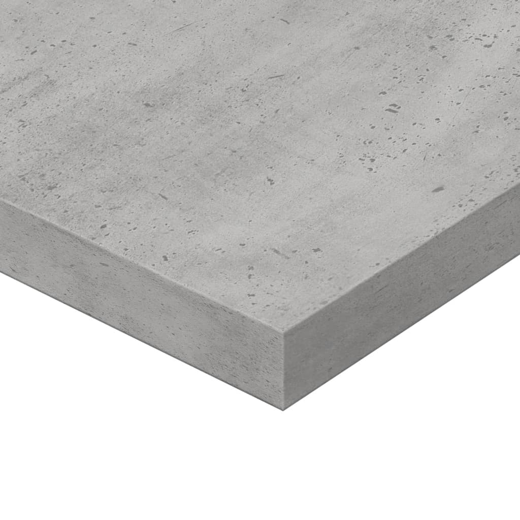 vidaXL Police za knjige 4 kom siva boja betona 80x20x1,5 cm od iverice