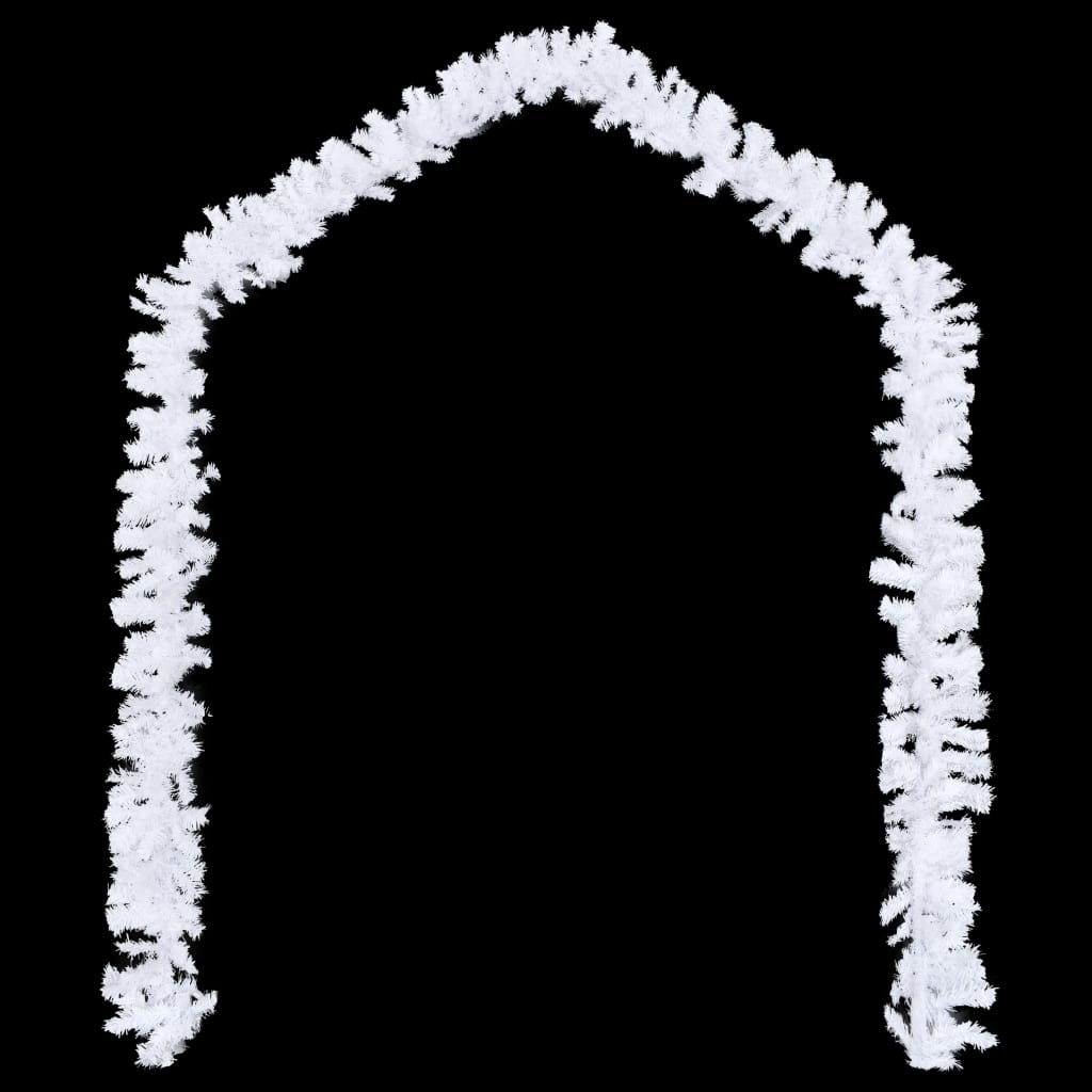 vidaXL Božićne girlande 4 kom bijele 270 cm PVC