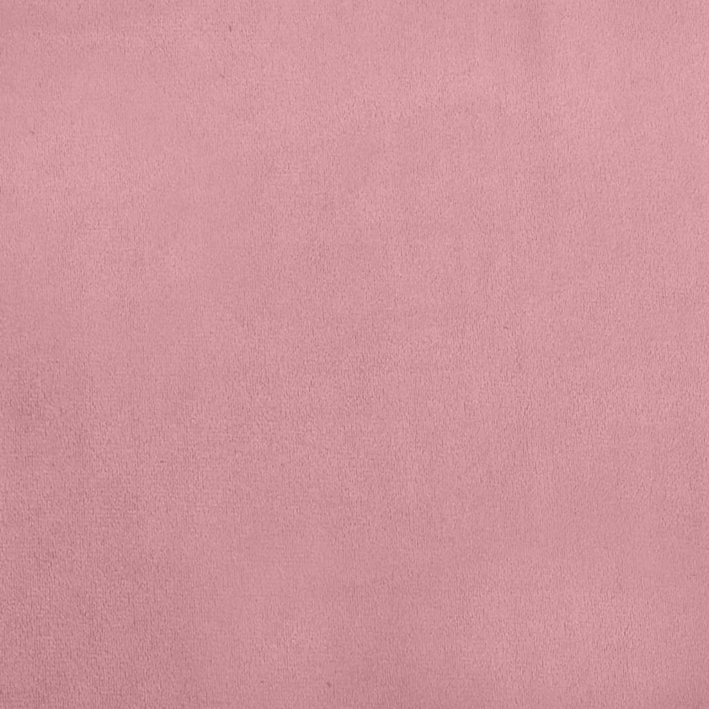 vidaXL Krevet za pse ružičasti 70 x 45 x 26,5 cm baršunasti