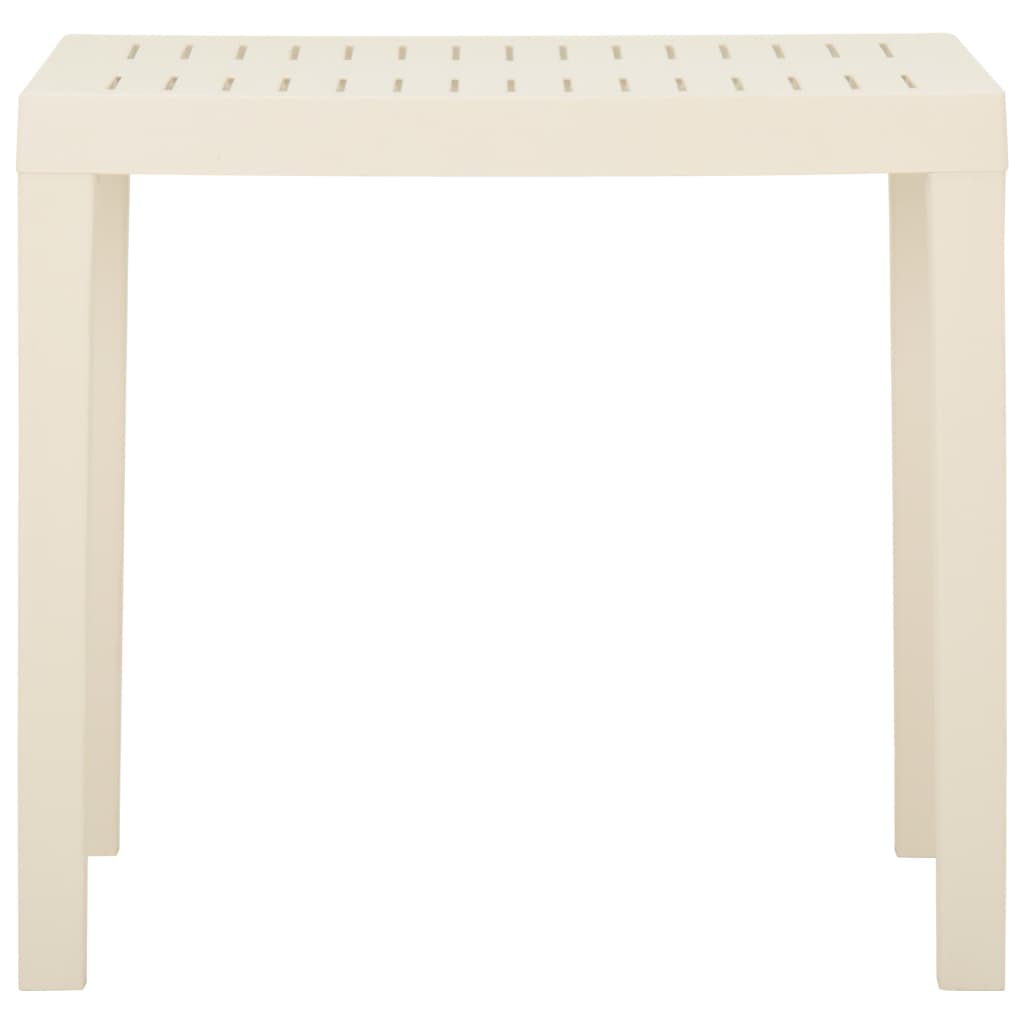 vidaXL Vrtni stol bijeli 79 x 65 x 72 cm plastični