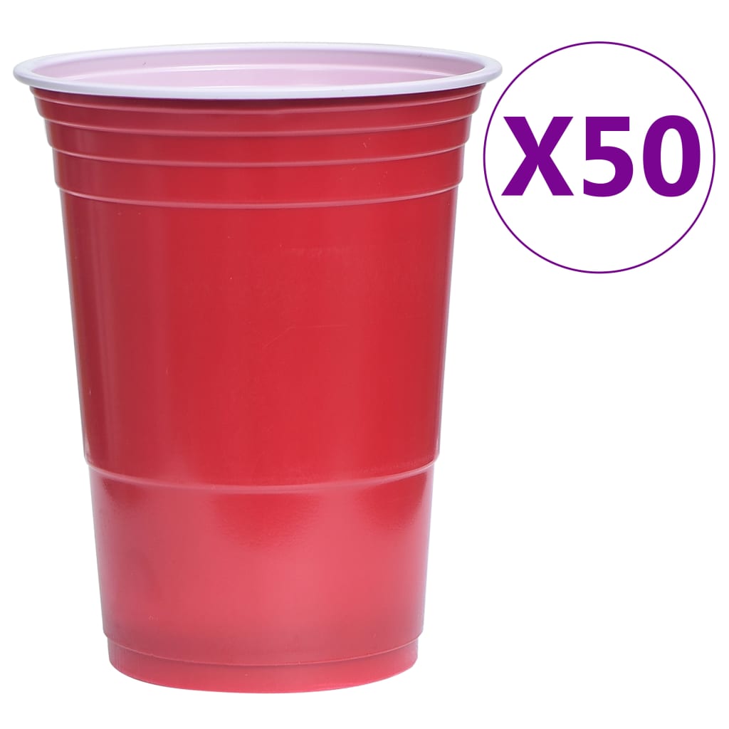 vidaXL Sklopivi stol za pivski pong s čašama i lopticama 240 cm