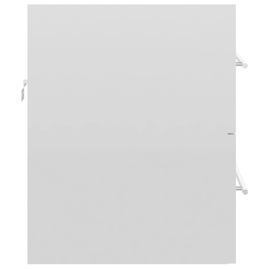vidaXL Ormarić za umivaonik visoki sjaj bijeli 60x38,5x48 cm drveni
