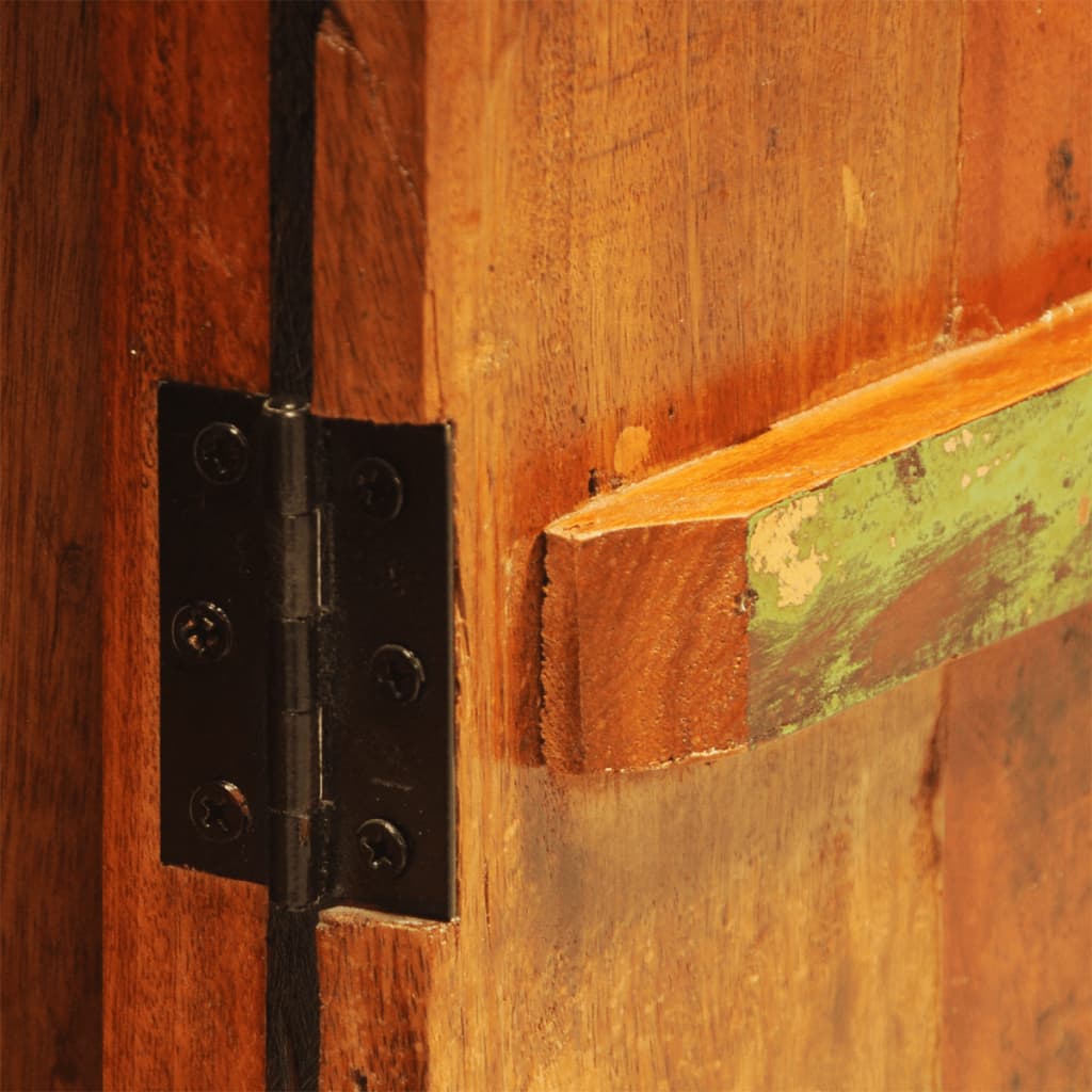 vidaXL Ormarić od masivnog obnovljenog drva s 1 vratima starinski
